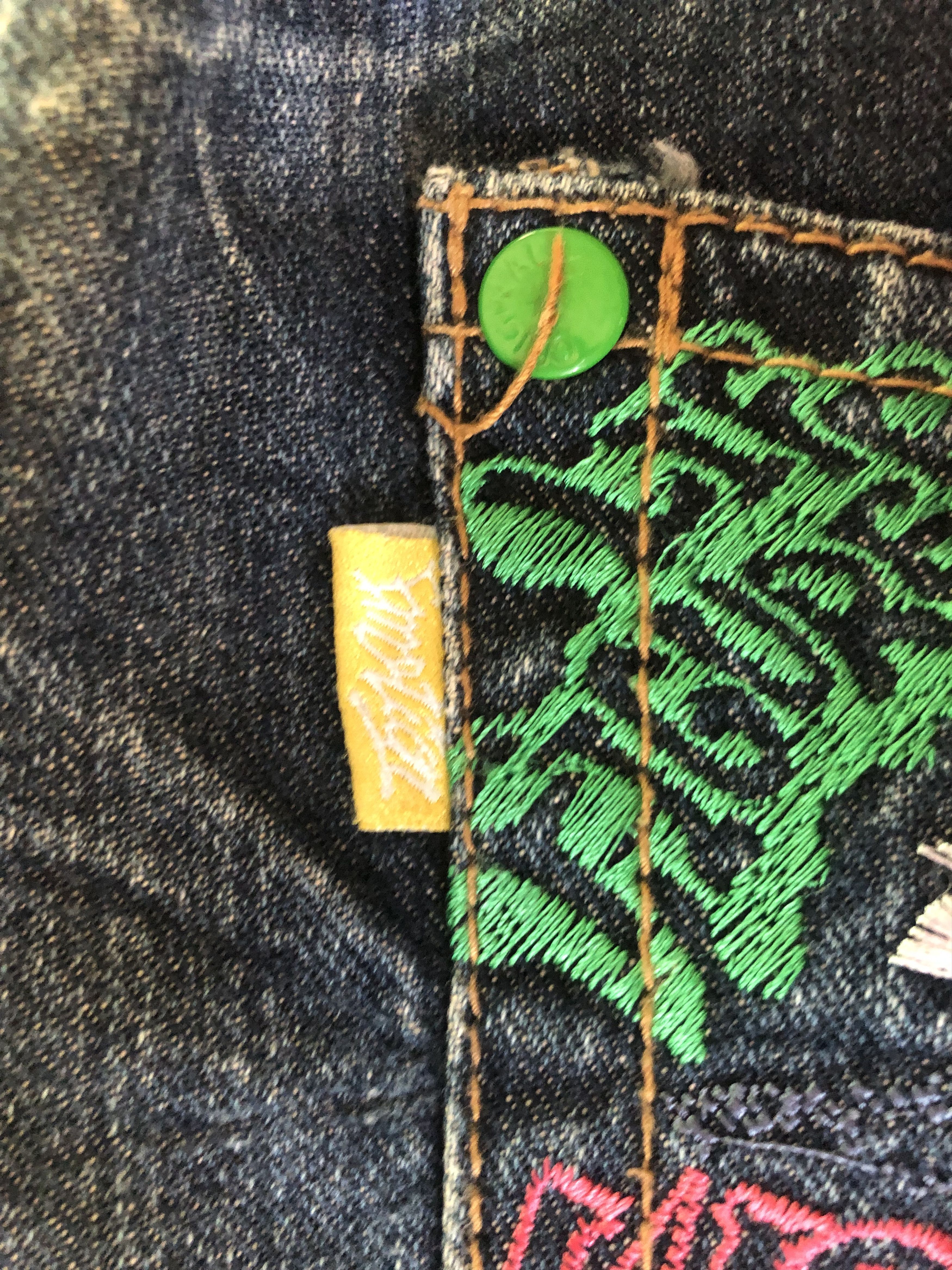 If Six Was Nine vintage sorridere japanese double waist straight cut jeans Size US 31 - 7 Thumbnail