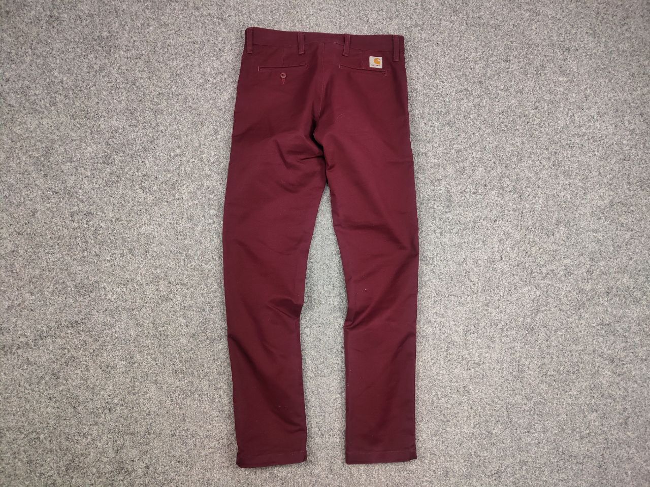 Carhartt × Vintage Carhartt Wip Sid Pants Burgundy Casual Trouser Vintage USA Size US 30 / EU 46 - 7 Thumbnail