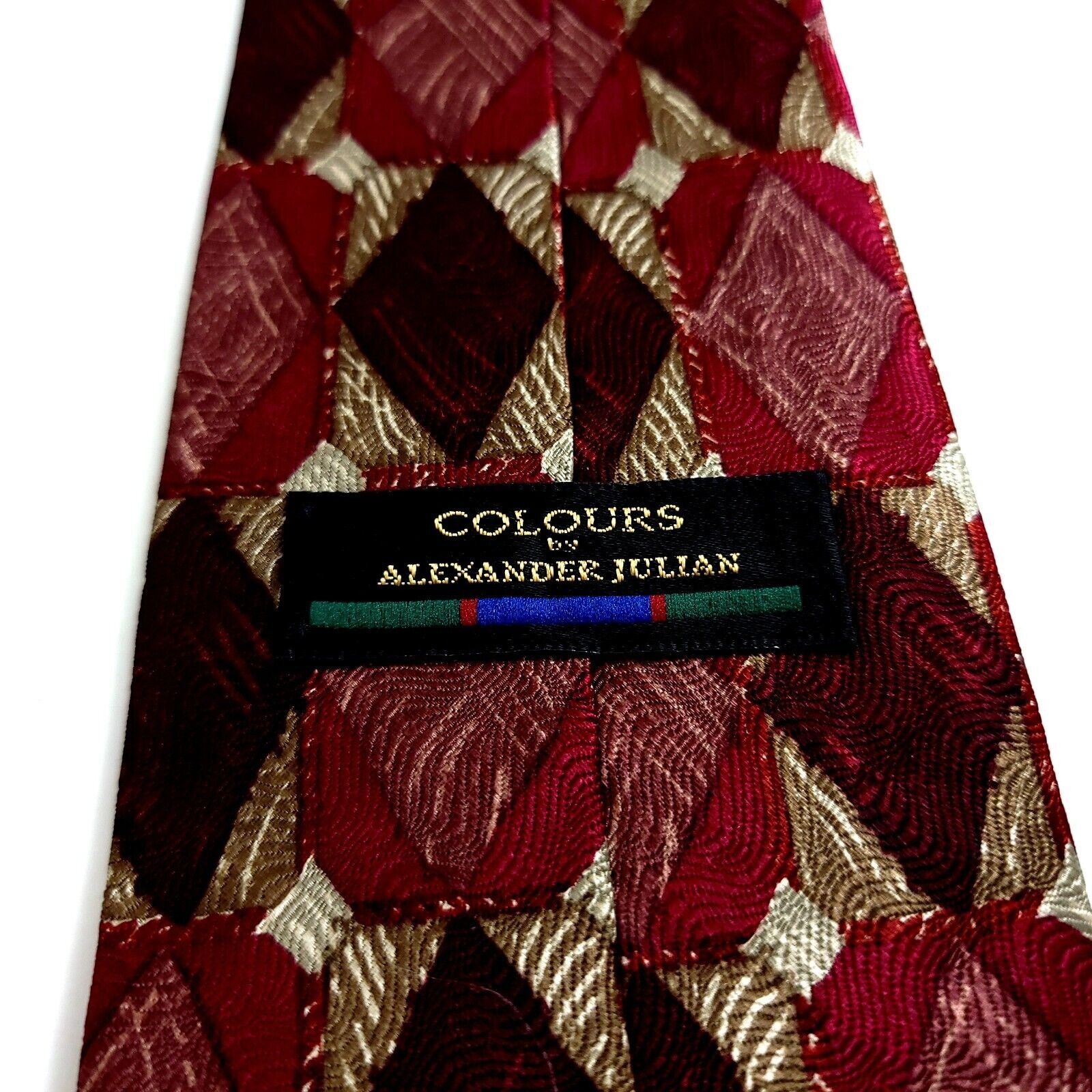 Alexander Julian Alexander Julian Colours Red Geometric Woven Abstract Short Size ONE SIZE - 3 Thumbnail