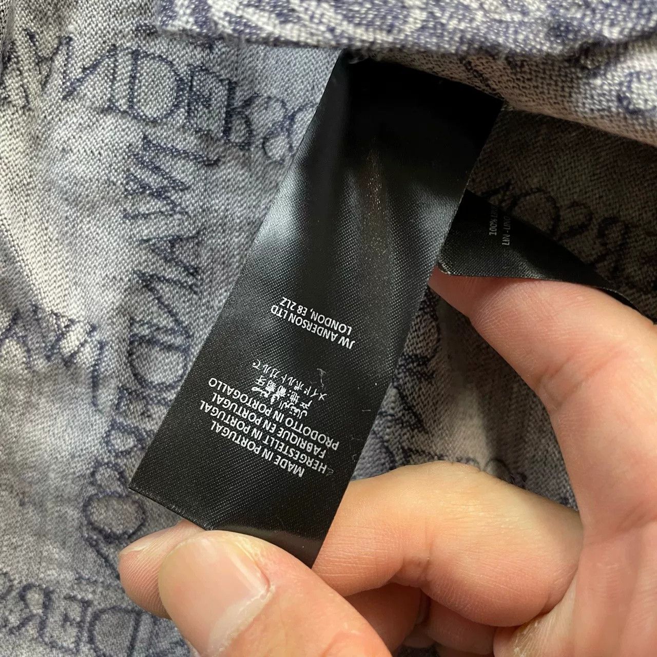 JW Anderson J.W. Anderson Blue Logo Stripe Shirt Size US S / EU 44-46 / 1 - 4 Thumbnail