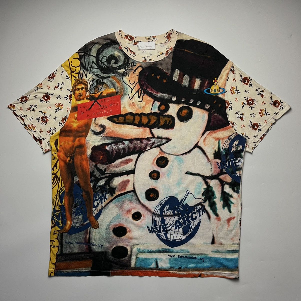 Vivienne Westwood Vivienne Westwood Snowman Graphic T-Shirt Size US L / EU 52-54 / 3 - 2 Thumbnail