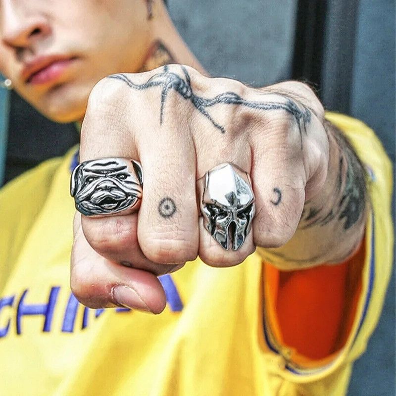 Japanese Brand × Jewelry × Vintage Mask Large Ring Size ONE SIZE - 3 Thumbnail