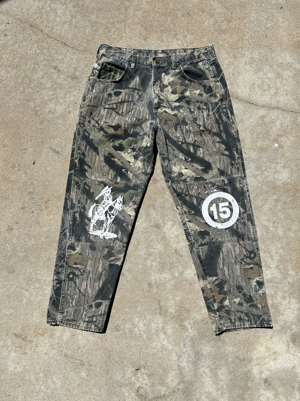 Image of Intro Vintage Wrangler Mossy Oak Jeans in Mossy Oak Camo, Men's (Size 34)