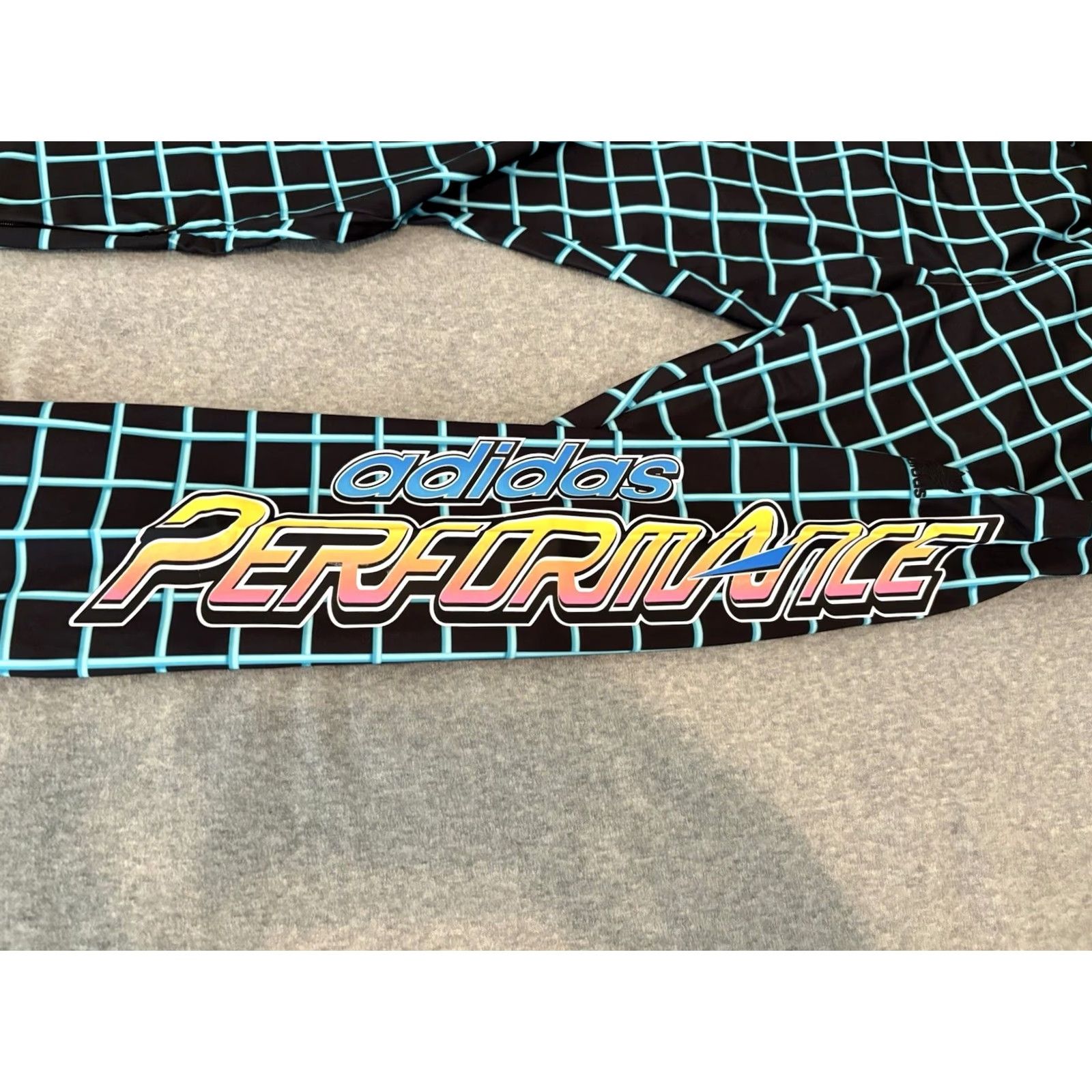 Adidas Adidas Jeremy Scott Track Pants Rally Plaid Logo Black S Adult Mens NWT Size US 29 - 5 Thumbnail