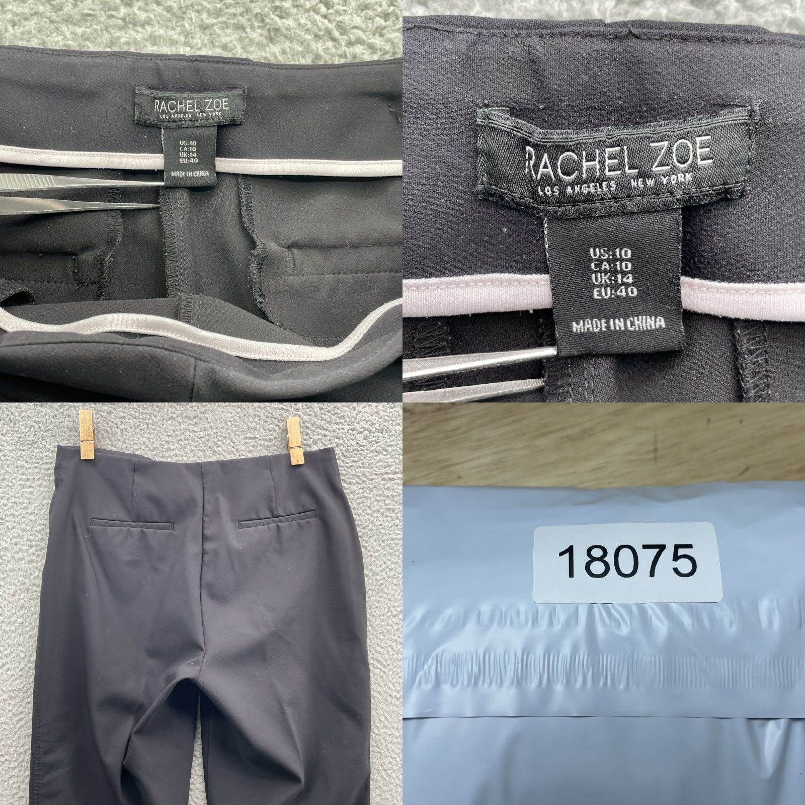 Rachel Zoe Rachel Zoe Dress Pants Women 10 Black Slacks Office Career Business Corpcore 90s Size 32" / US 10 / IT 46 - 8 Thumbnail