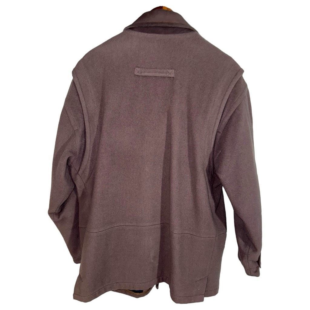 London Fog 80s London Fog Wool & Leather Barn Coat Size M Size US M / EU 48-50 / 2 - 11 Thumbnail