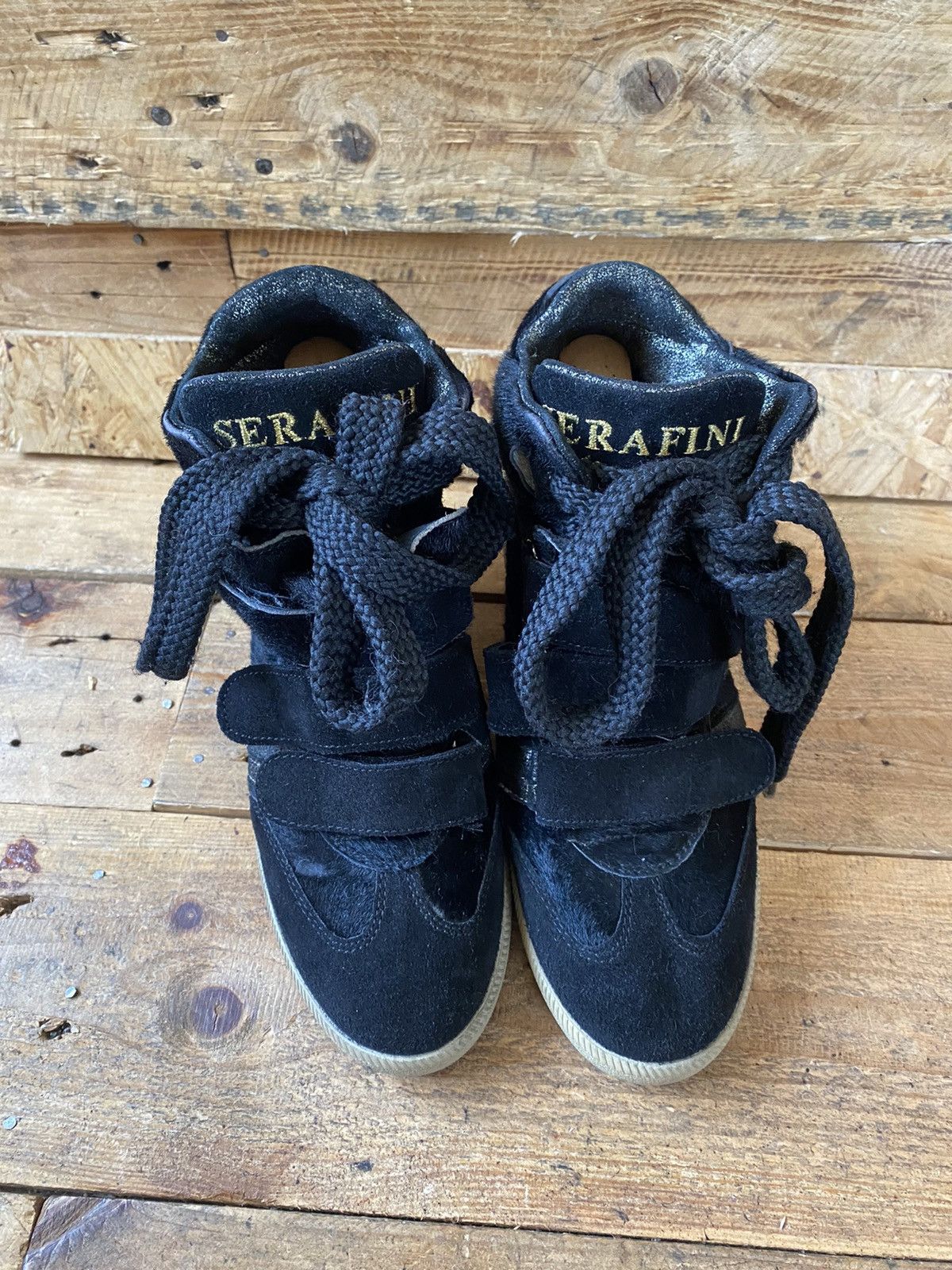 Isabel Marant Serafini platform wedge suede boots, like isabel marant 37 Size US 7 / IT 37 - 3 Thumbnail