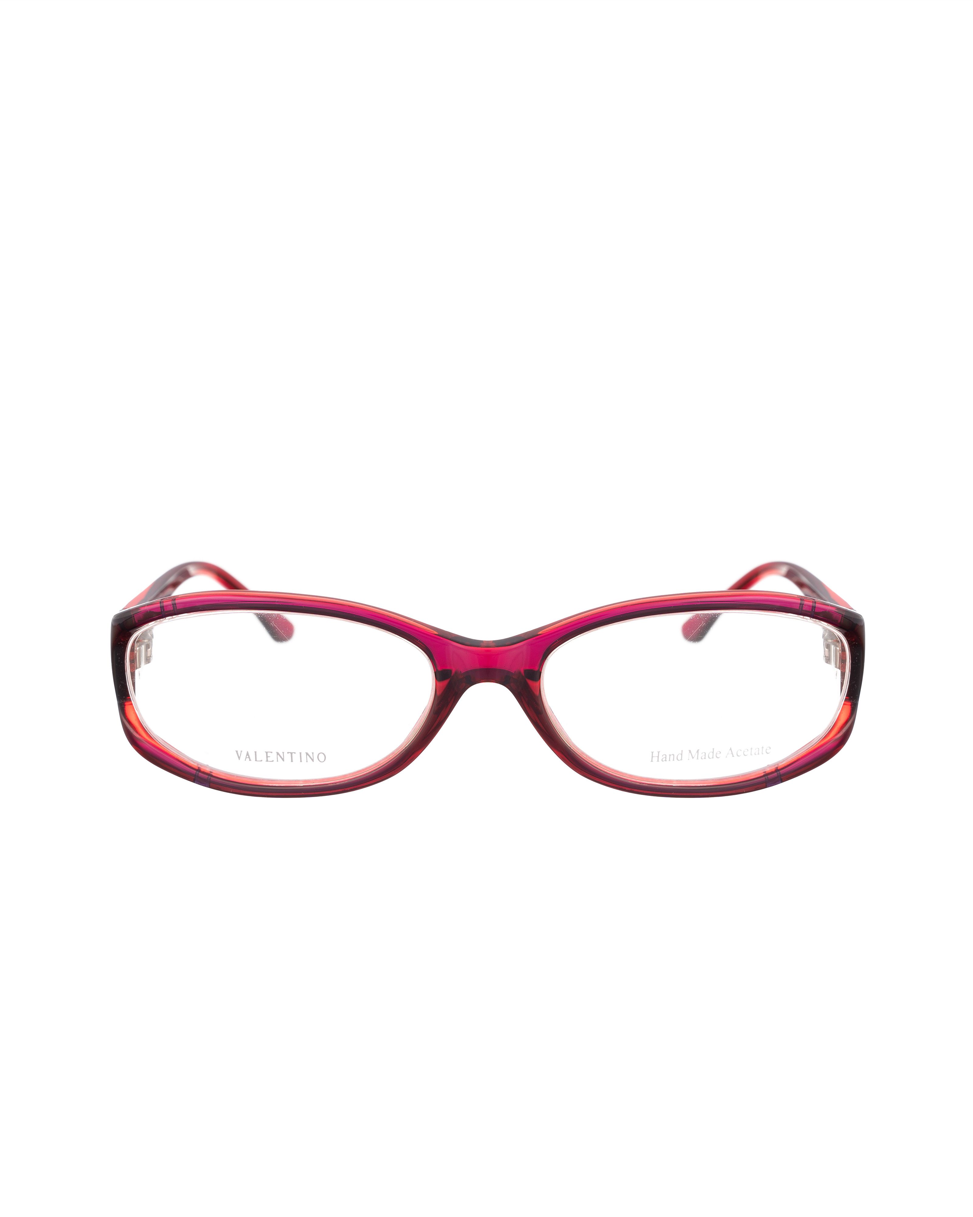 Valentino Valentino 00s Burgundy Oval Glasses with Rhinestones Size ONE SIZE - 2 Thumbnail