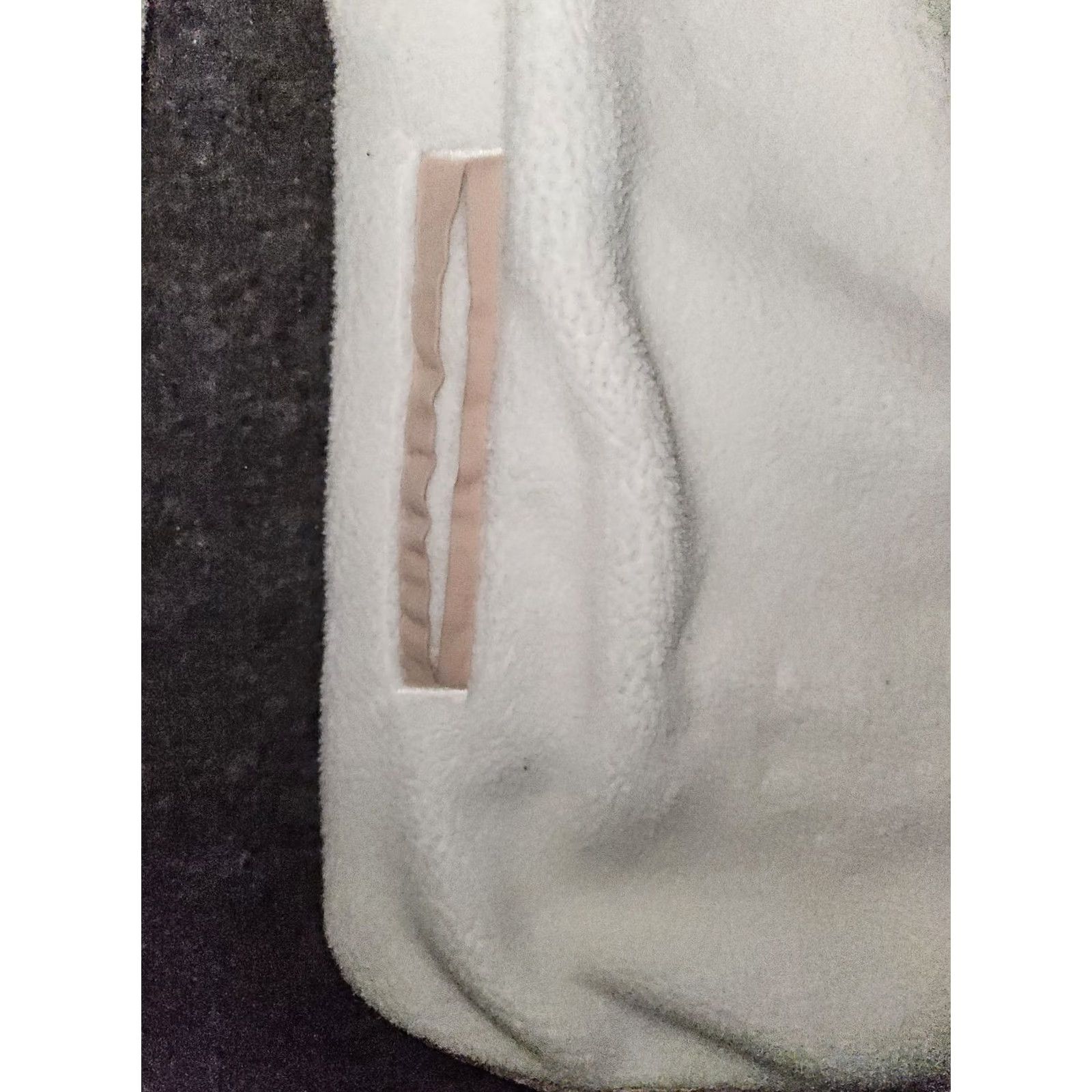 Abercrombie & Fitch Abercrombie & Fitch Fleece Quilted Pullover Jacket Women's Large White 1/4 Snap Size L / US 10 / IT 46 - 7 Thumbnail