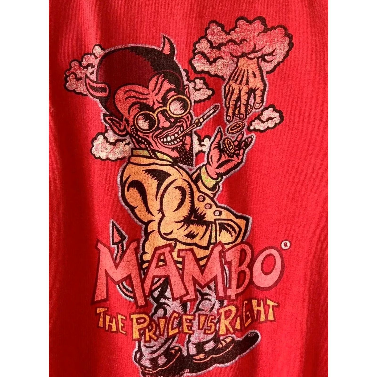 Mambo VINTAGE Mambo Tshirt T-Shirt Mens L Red 1995 Psychedelic The Price Is Right Tee Shirt Men’s Size L Size US L / EU 52-54 / 3 - 5 Thumbnail