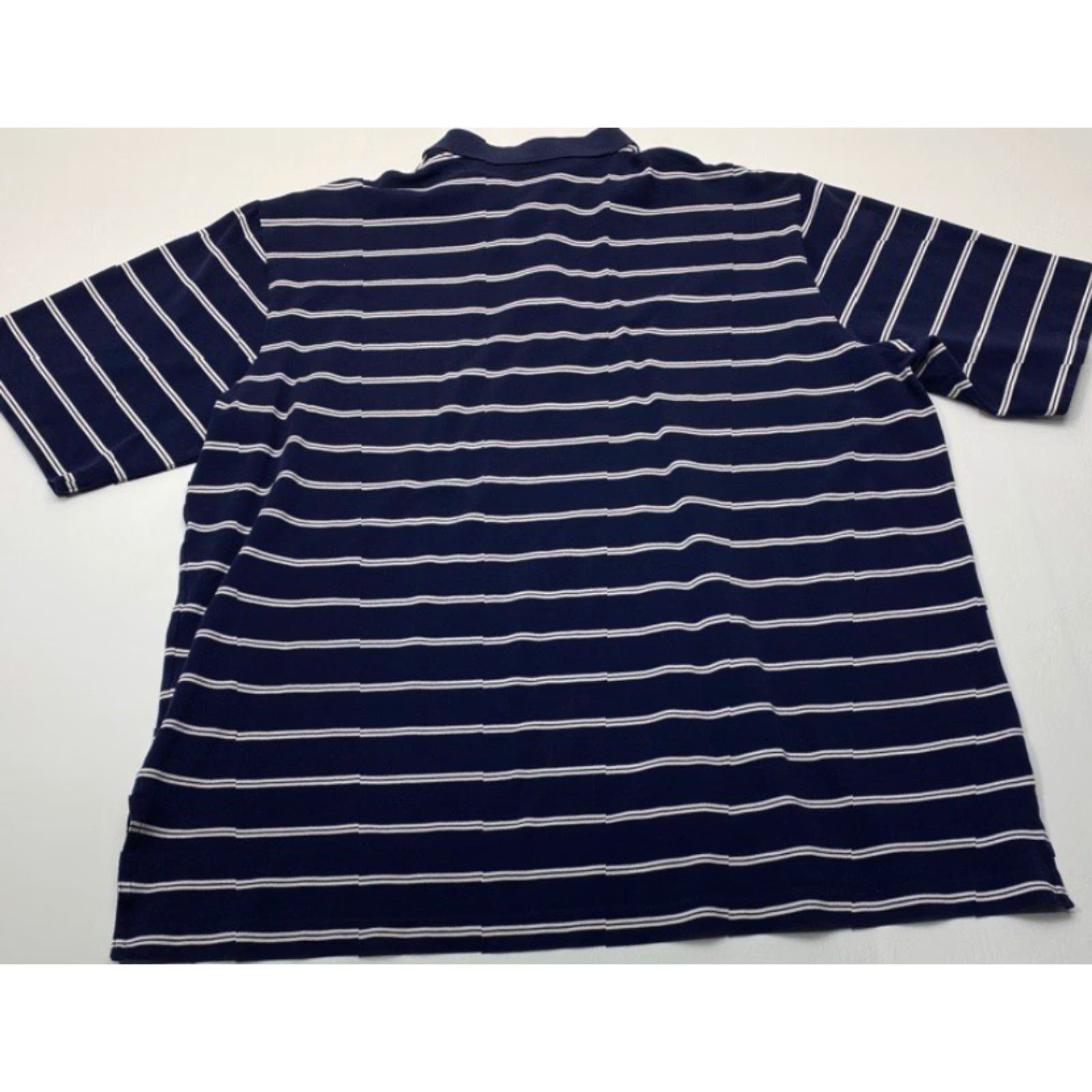 Ralph Lauren Polo Golf by Ralph Lauren Polo Shirt Mens XL Blue White Striped Short Sleeves Size US XL / EU 56 / 4 - 5 Thumbnail