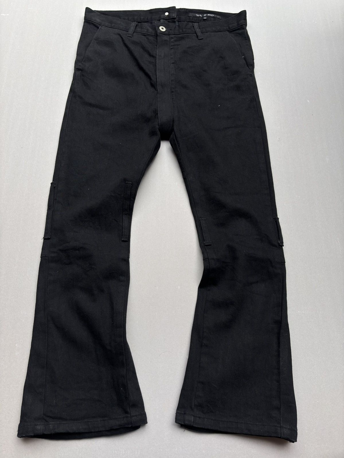 Japanese Brand NO ID drop croth split flare jeans Size US 28 / EU 44 - 1 Thumbnail