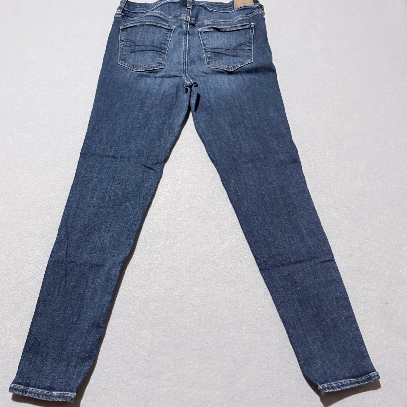 American Eagle Outfitters American Eagle Outfitters Jeans Women's Blue Denim Zip Fly 10 Next Level Stretch Skinny 5-Pocket Comfort Size 32" / US 10 / IT 46 - 2 Thumbnail