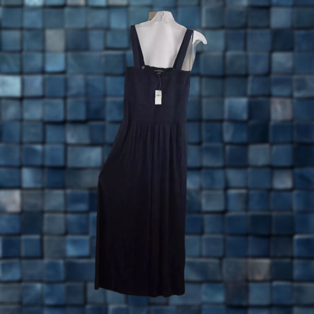 Banana Republic Navy Banana Republic Jumpsuit Tank Top Smocked Wide-Leg XS Womens Size XS / US 0-2 / IT 36-38 - 1 Thumbnail