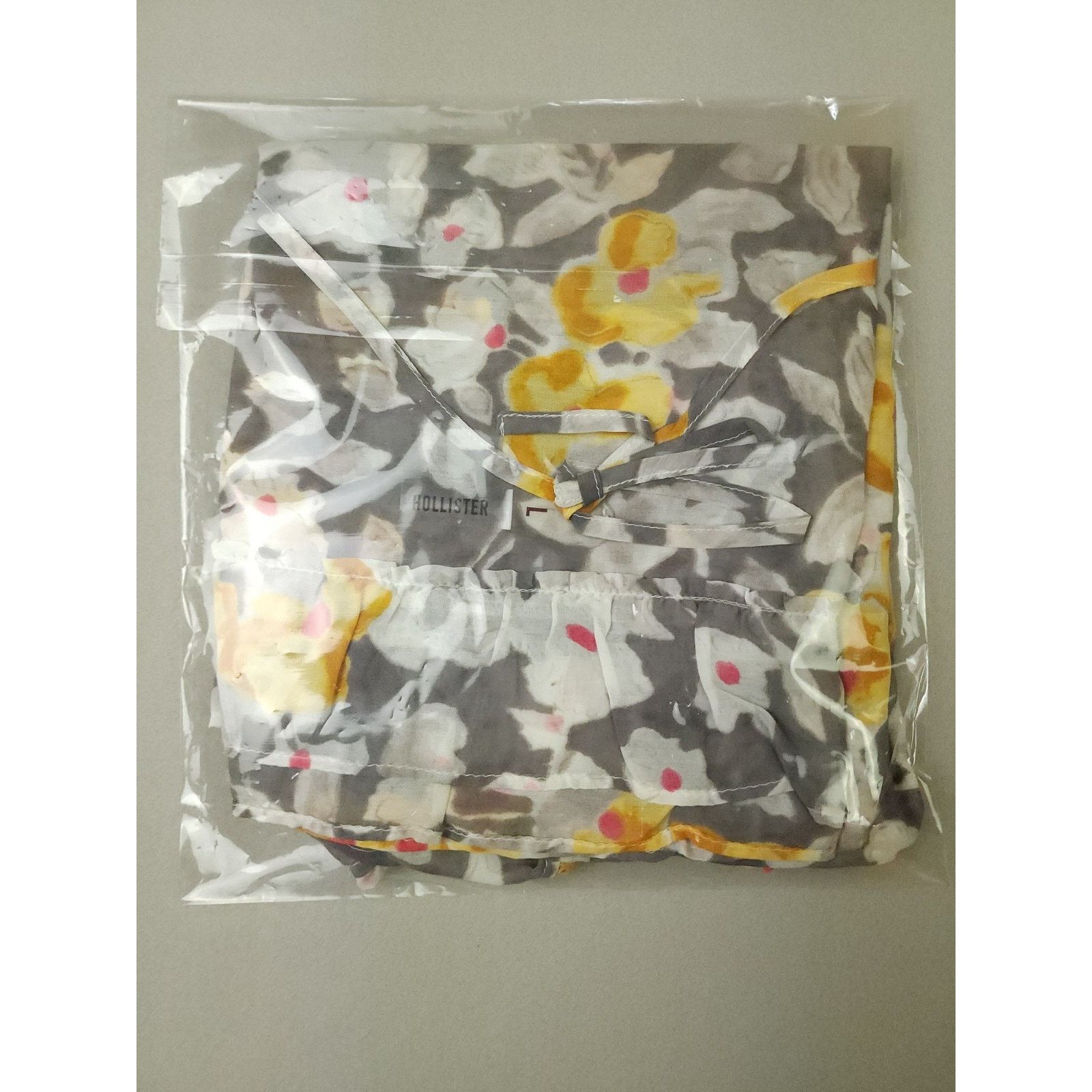 Hollister Hollister Bettys Floral Sheer Tank Top Large Yellow White Size L / US 10 / IT 46 - 6 Thumbnail