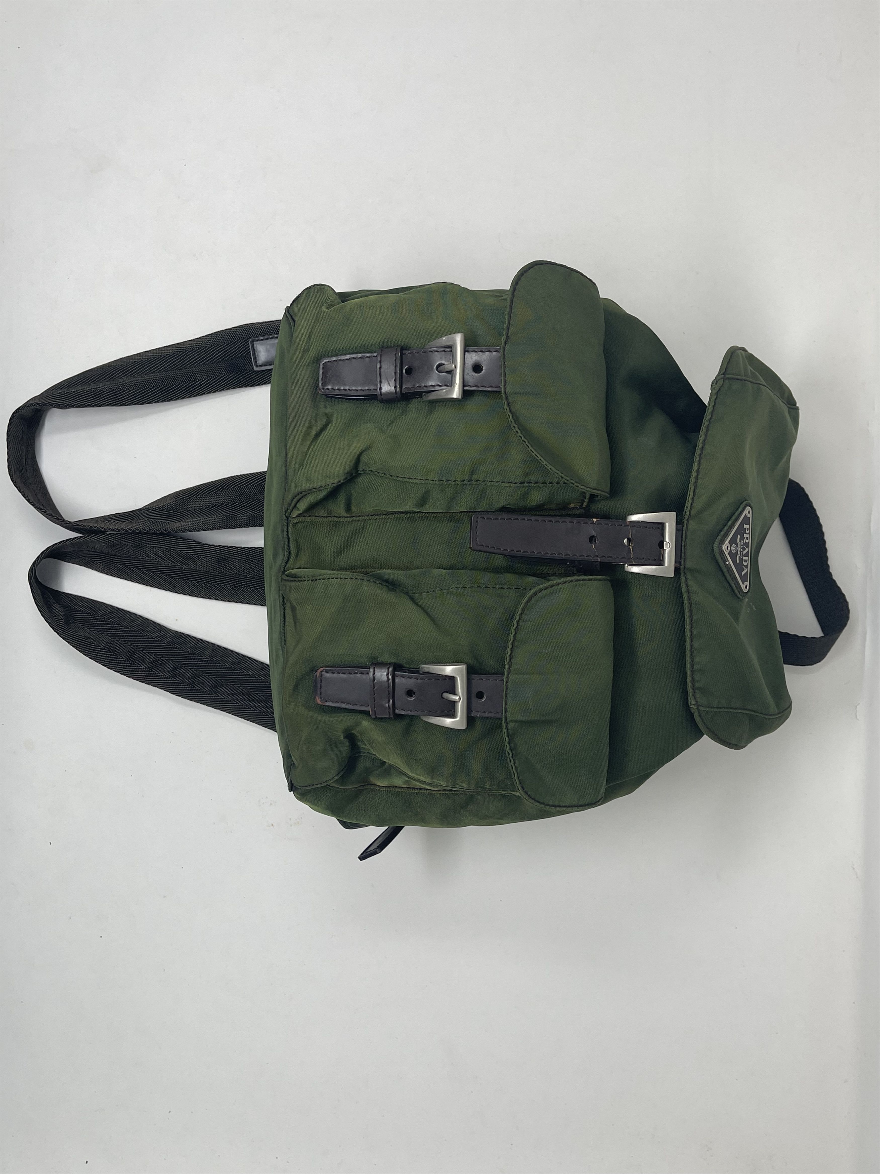Prada Prada Nylon Green Backpack Size ONE SIZE - 6 Thumbnail