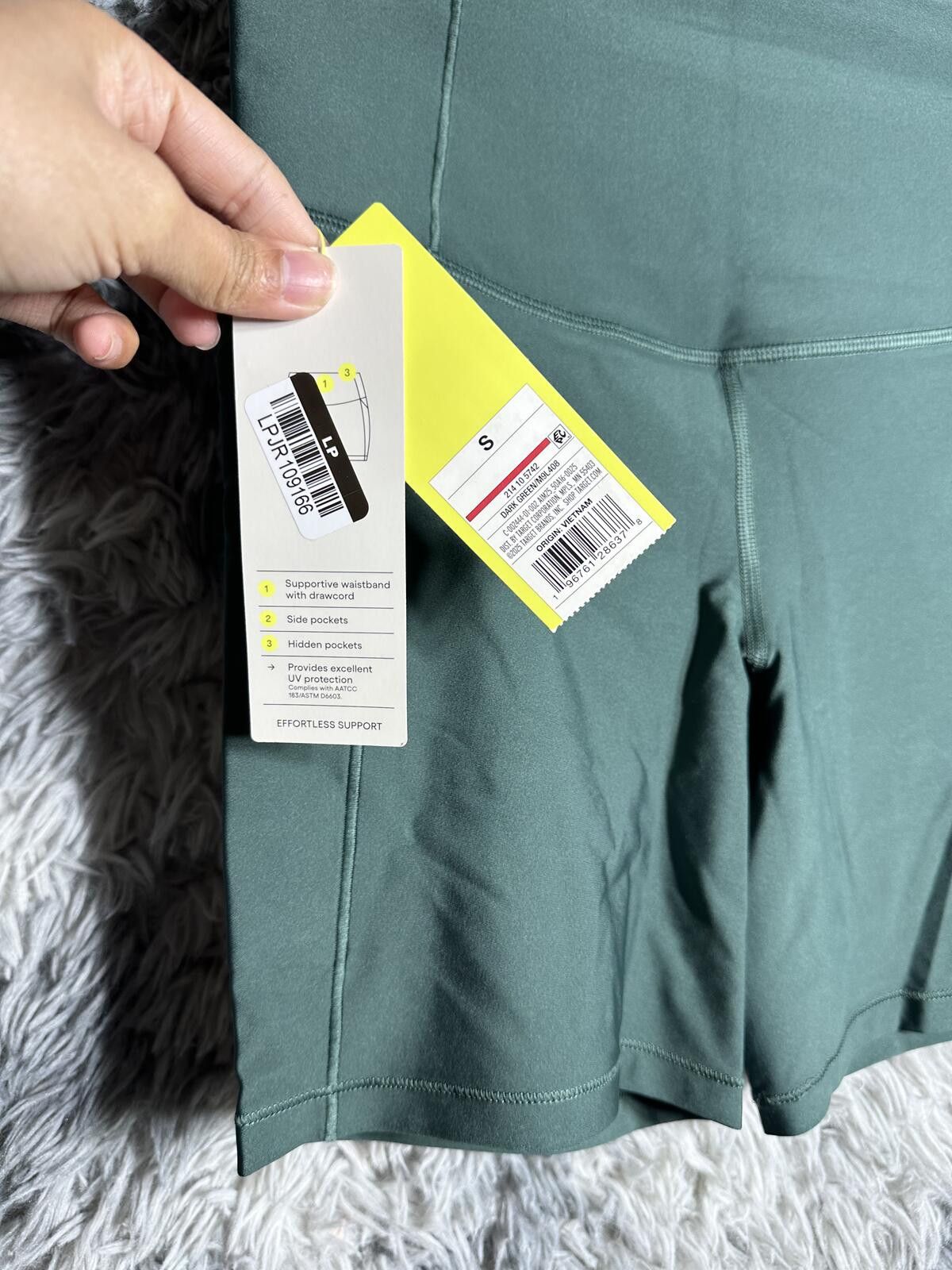 Other All in motion High Waist Green Athletic Shorts w Pockets Size 28" / US 6 / IT 42 - 4 Thumbnail