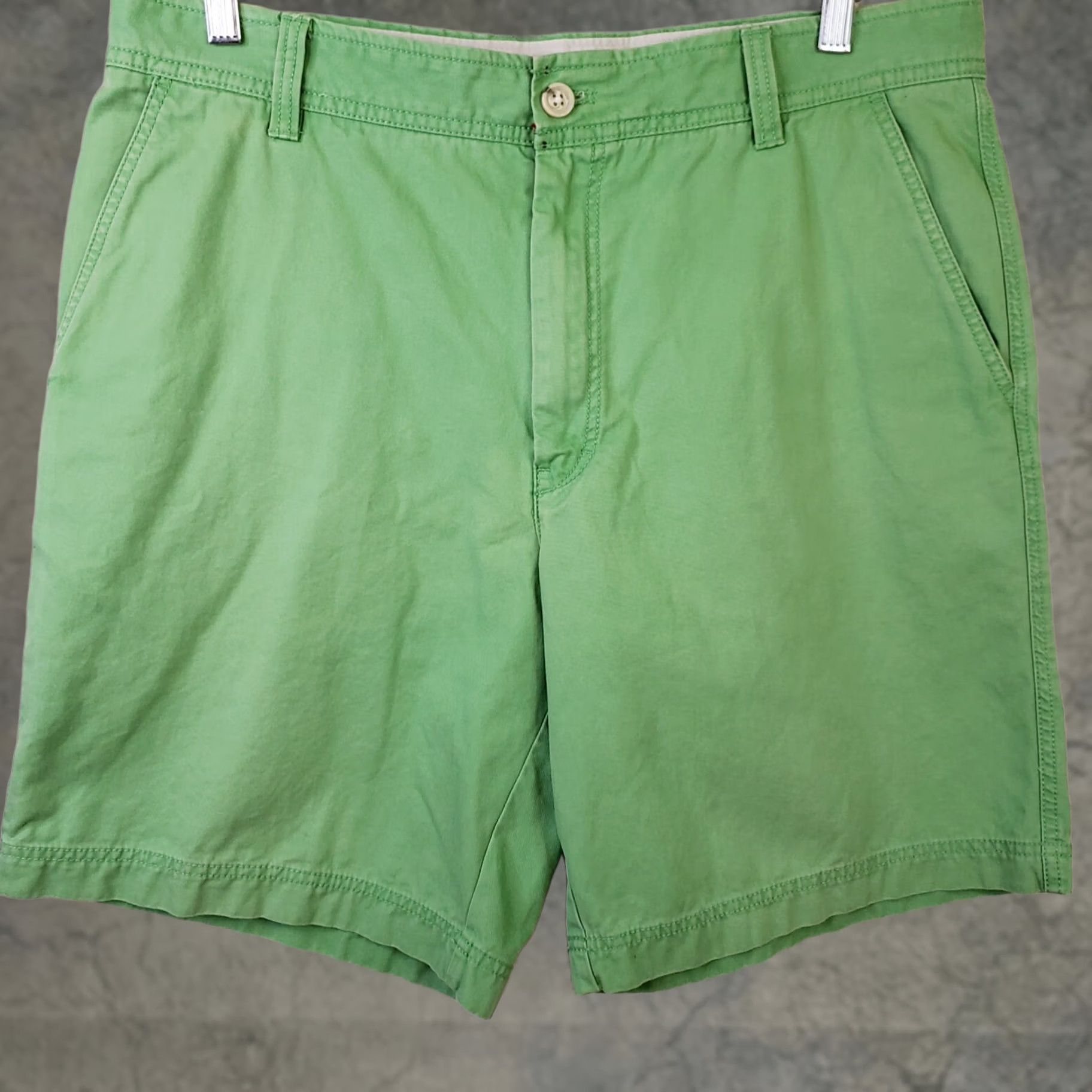 Izod IZOD Saltwater Shorts Mens 36x9 Green Casual Relaxed Size US 36 / EU 52 - 1 Thumbnail