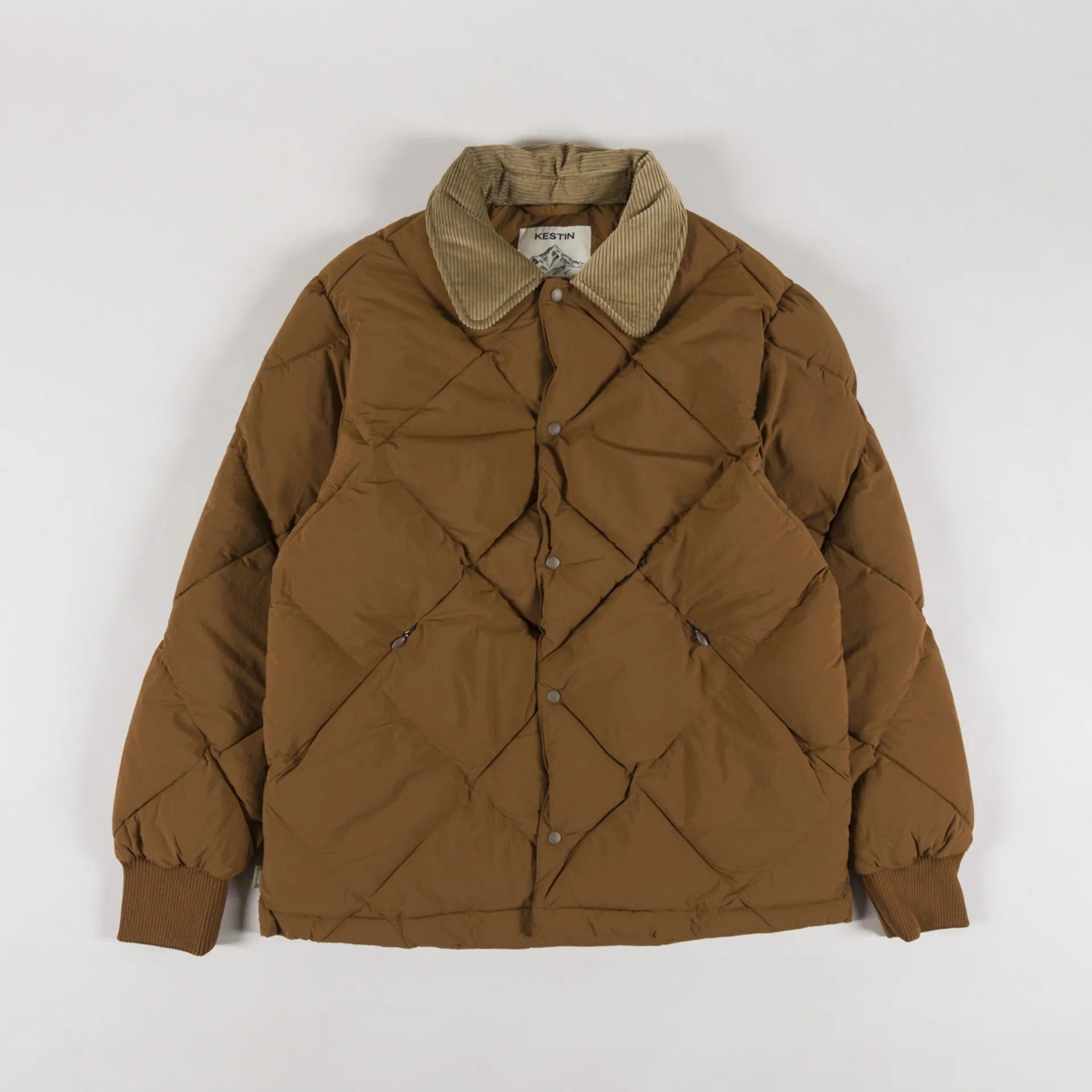 KESTIN Dunbar Tobacco Brown Size Mens Small Padded Down Jacket Size US S / EU 44-46 / 1 - 1 Thumbnail