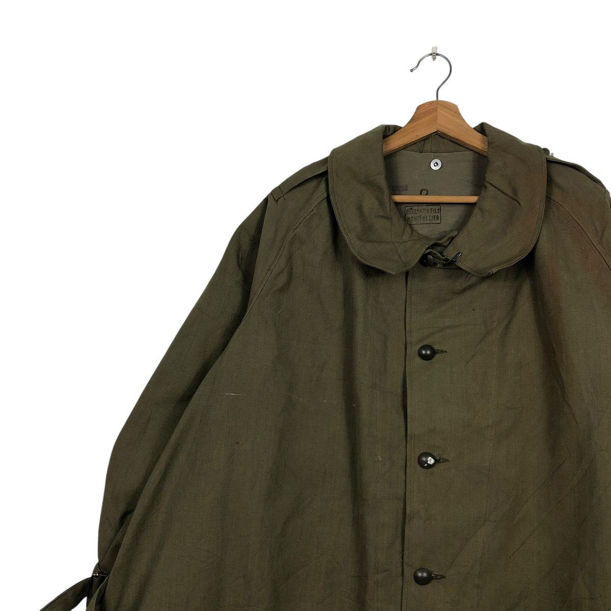 Vintage 🔥VINTAGE 1940’s LONG JACKET MILITARY US NAVY PAULMAN & FILS Size US L / EU 52-54 / 3 - 9 Thumbnail