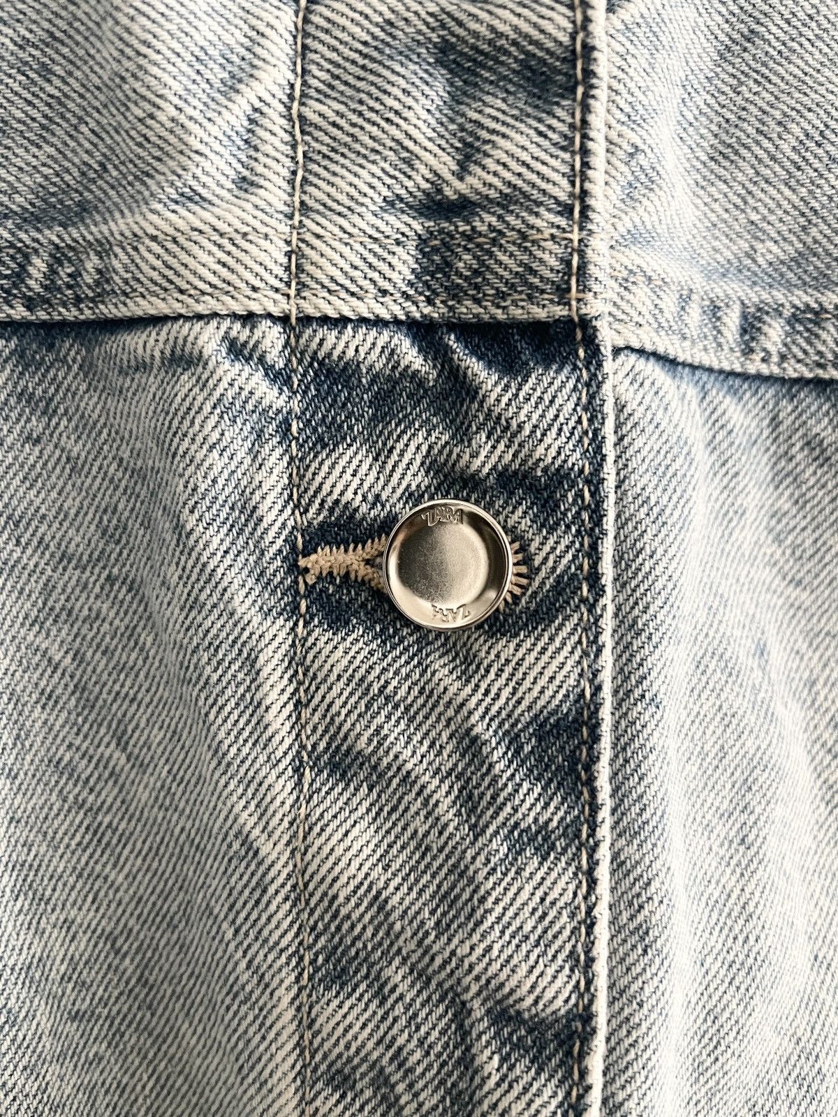 Zara STEAL! Zara Square sprockets Denim Jacket Size US S / EU 44-46 / 1 - 4 Thumbnail