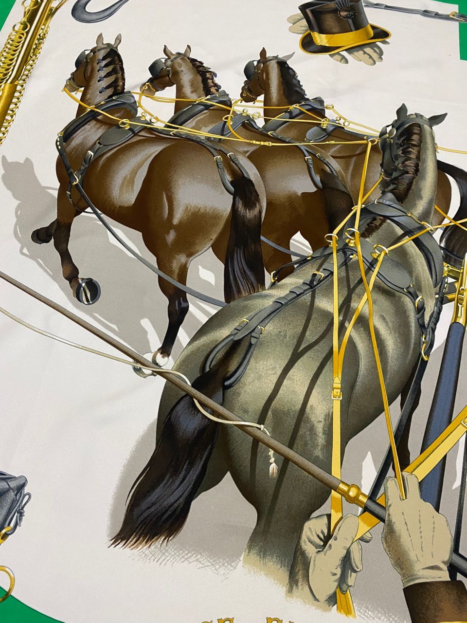 Hermes Hermes Silk Scarf By Created Phillipe Ledoux Hand Rolled Size ONE SIZE - 9 Thumbnail