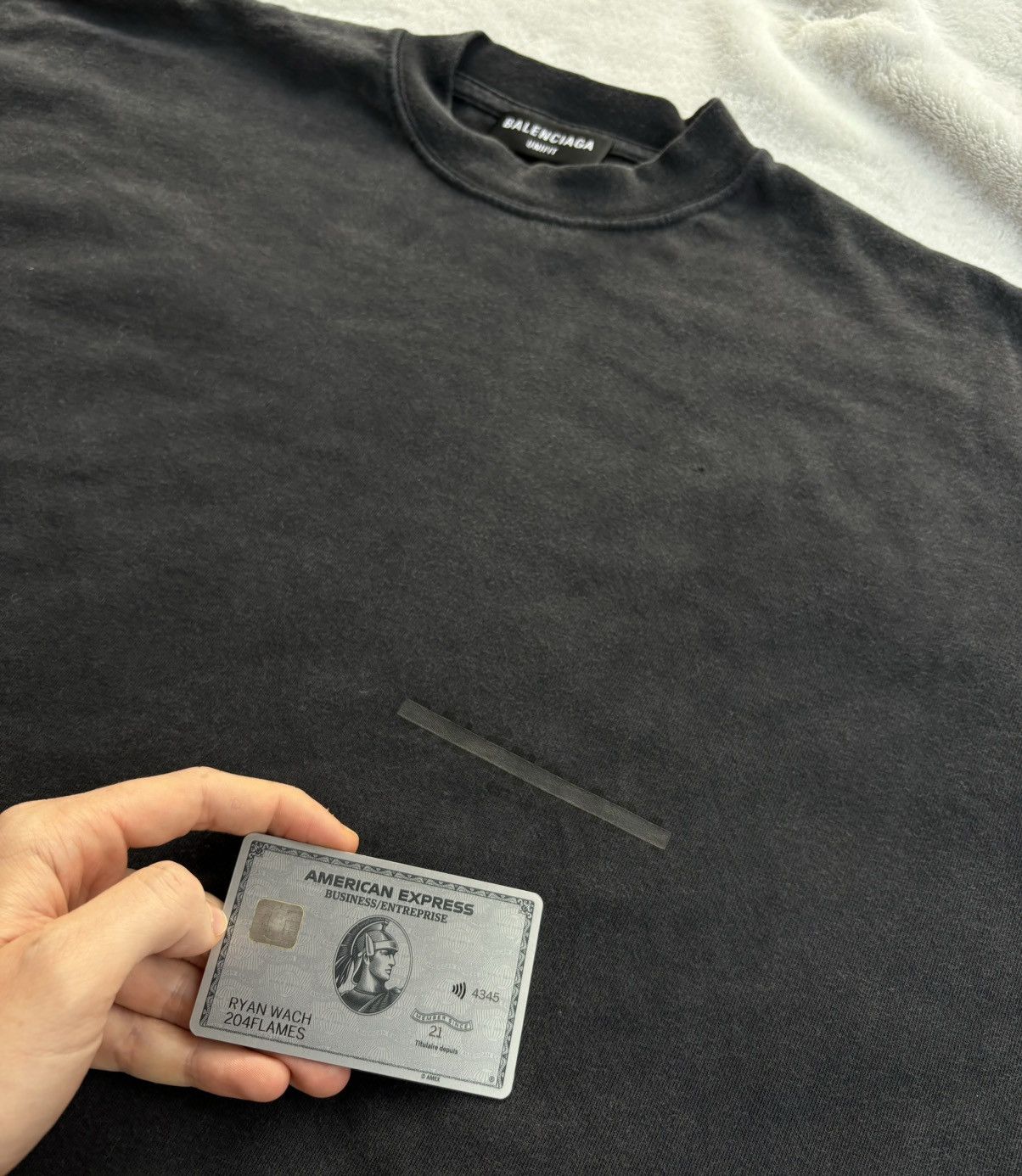 Balenciaga Balenciaga Washed Black Strike 1917 Tee Size US XL / EU 56 / 4 - 2 Thumbnail