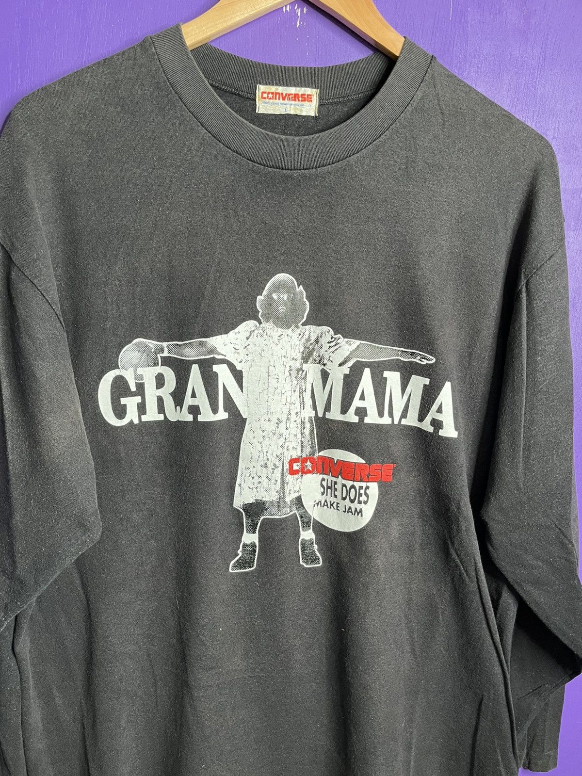 Converse × NBA × Vintage Vintage 90s Converse Larry Johnson grandmama long-sleeve Size US L / EU 52-54 / 3 - 3 Thumbnail