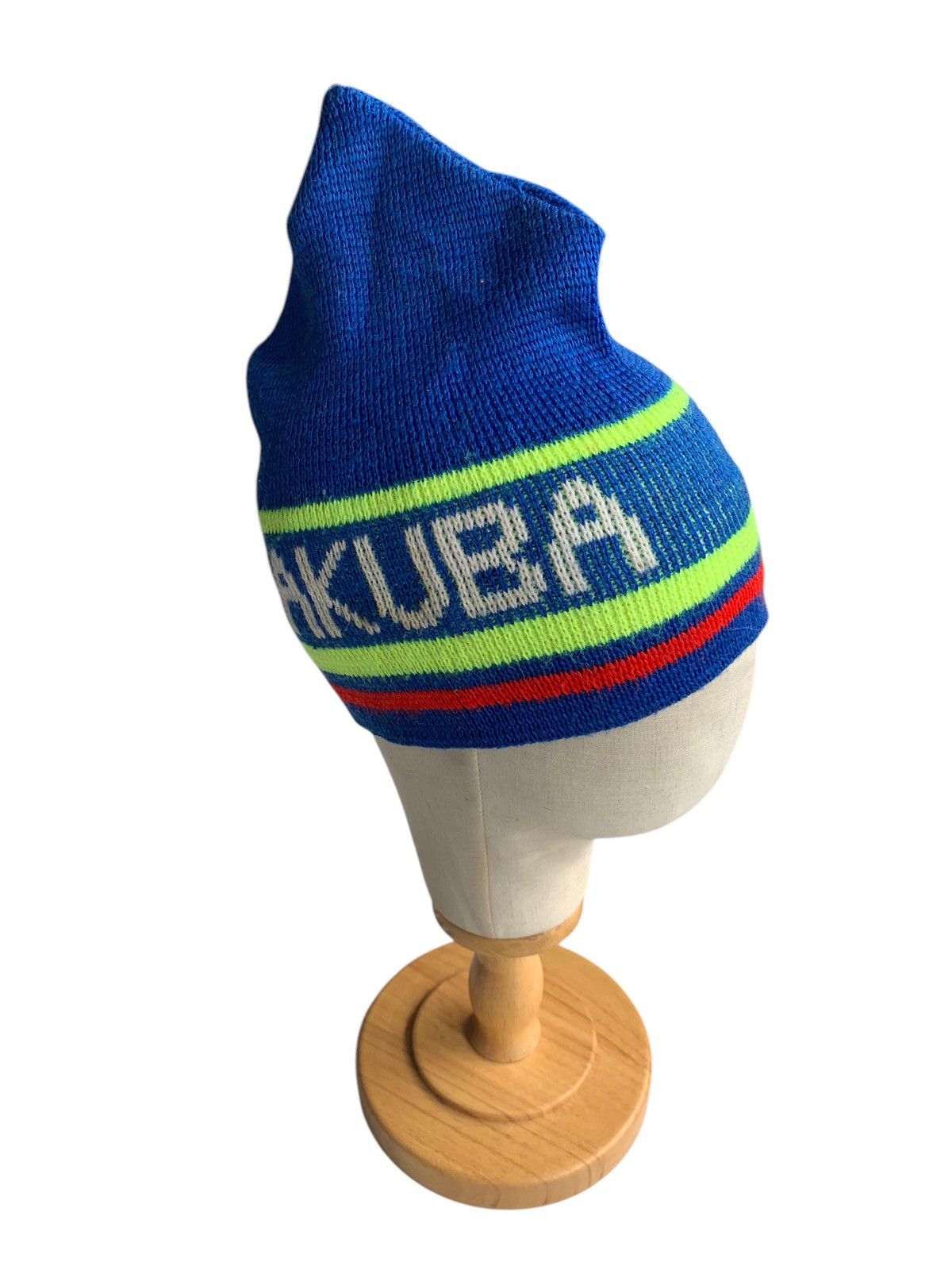 14th Addiction × Japanese Brand × Vintage Vintage Hakuba Knitted Mohawk style Japanese Beanie Hats🎌 Size ONE SIZE - 3 Thumbnail