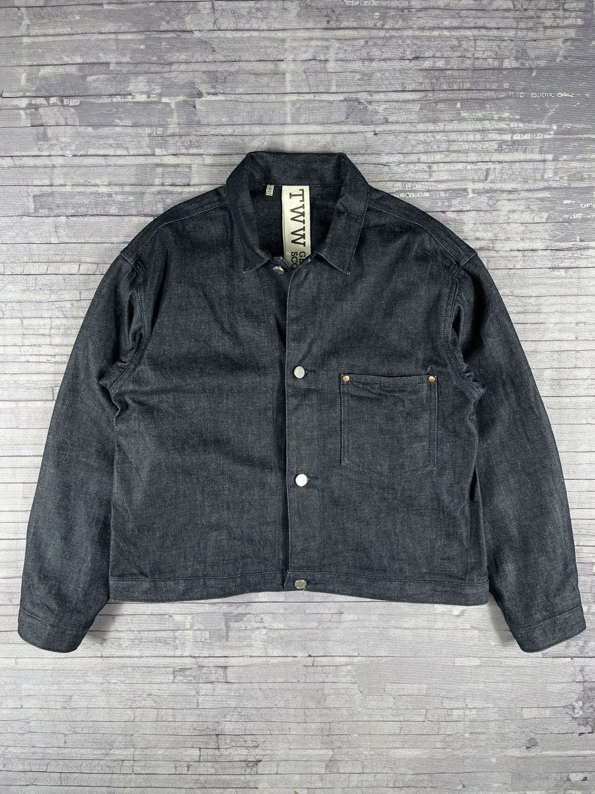 TWW Glasglow Scotland Type 1 Raw Denim Jacket