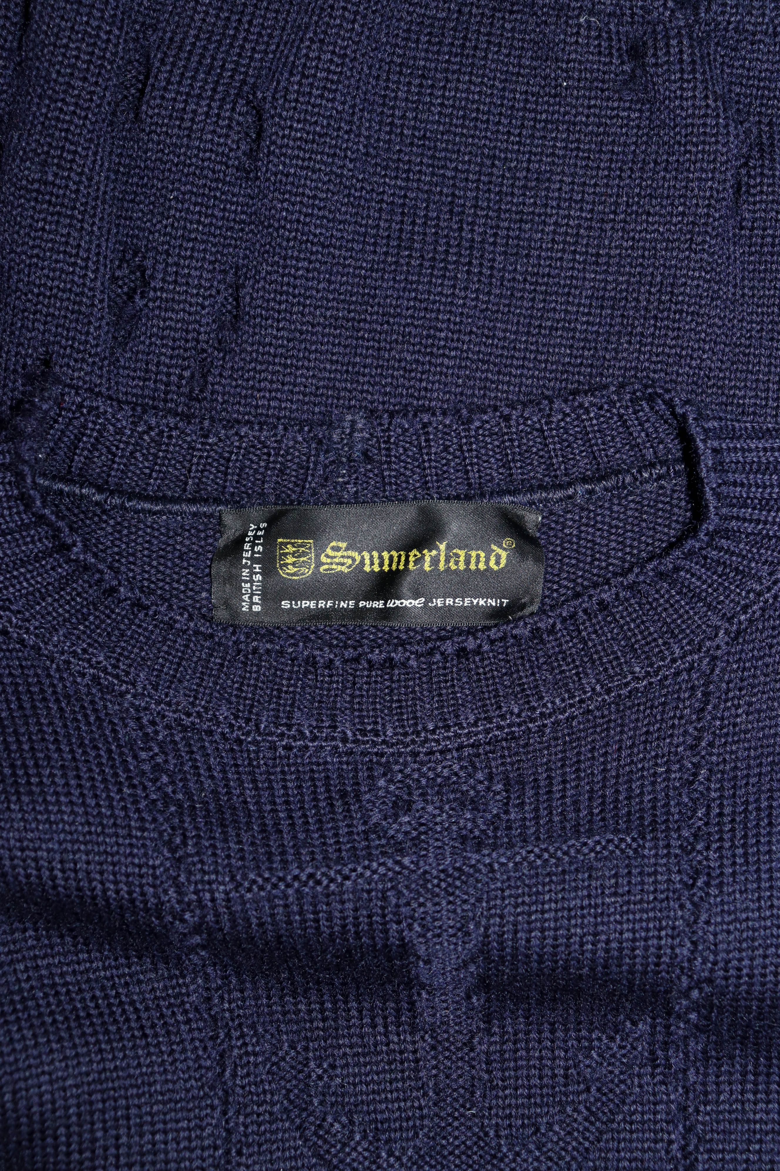 Vintage Sumerland Vintage Anchor Wool Jerseyknit Distressed Sweater Size US M / EU 48-50 / 2 - 12 Thumbnail