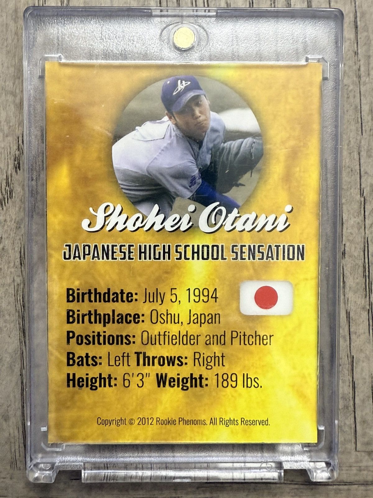 Other Sports Card: High School Sensation Shohei Otani Size ONE SIZE - 3 Thumbnail