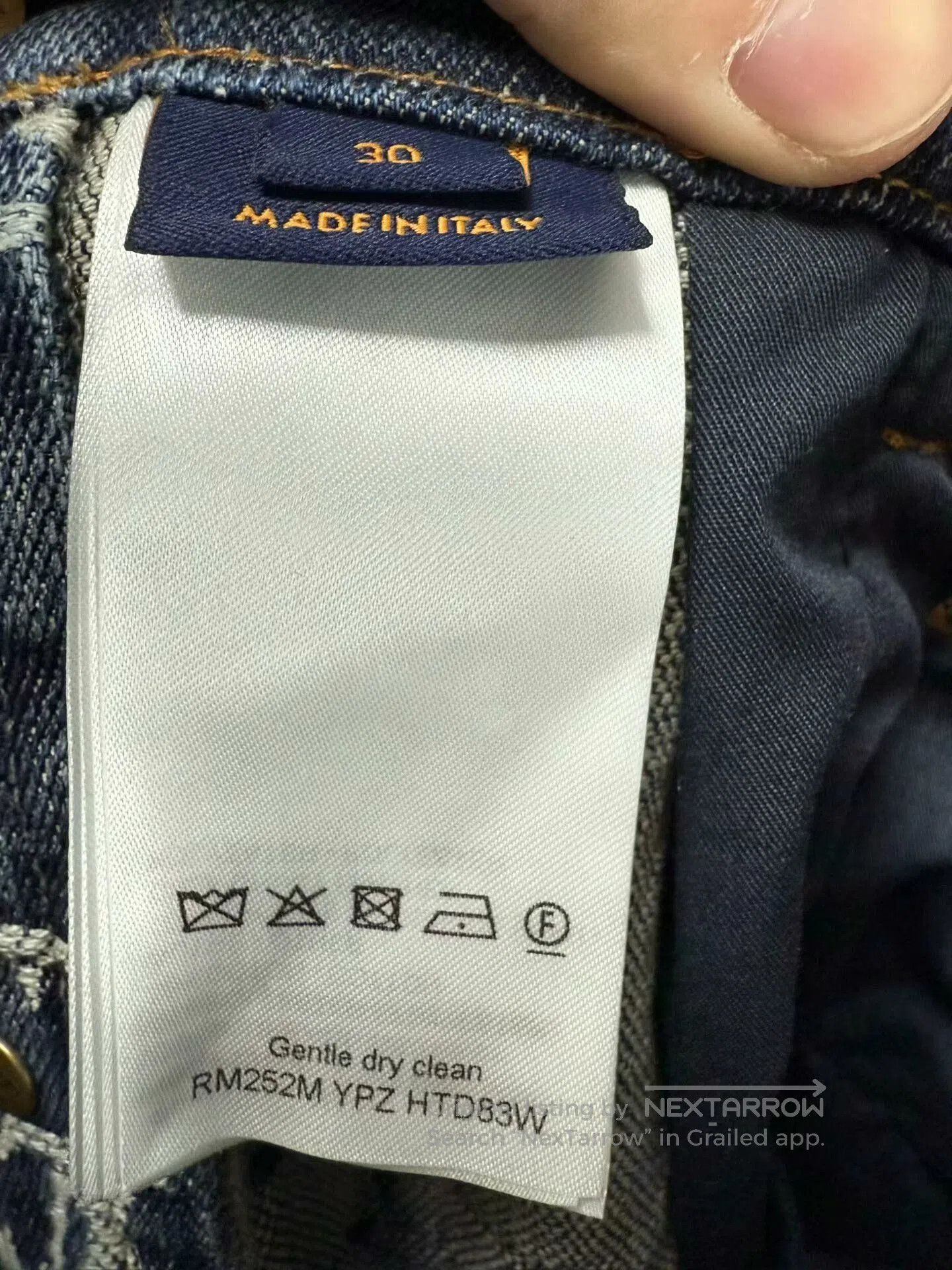 Louis Vuitton louis vuitton nigo printed denim pants. Size US 30 / EU 46 - 4 Thumbnail