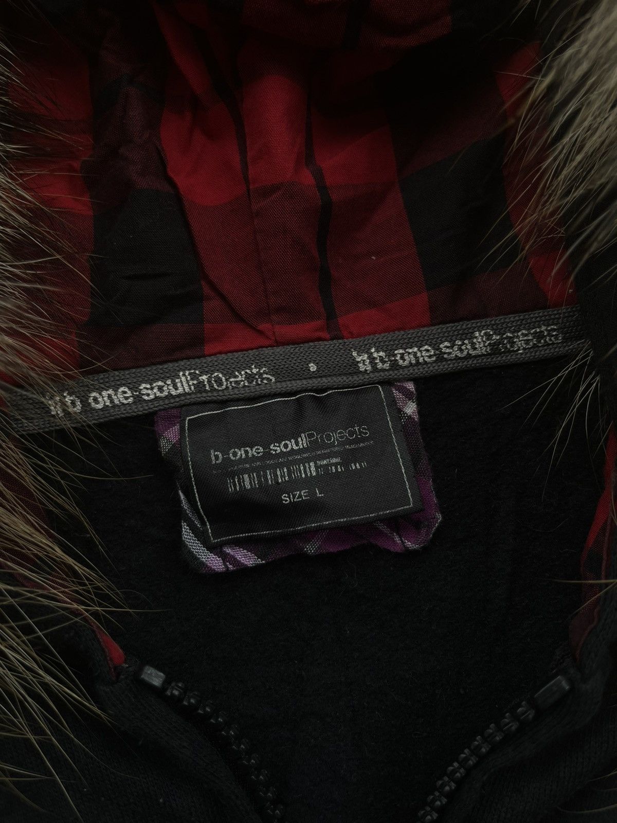 Japanese Brand B-ONE SOUL CRAZY POEM FUR HOODIE IFSIXWASNINE LGB STYLE Size US L / EU 52-54 / 3 - 11 Thumbnail
