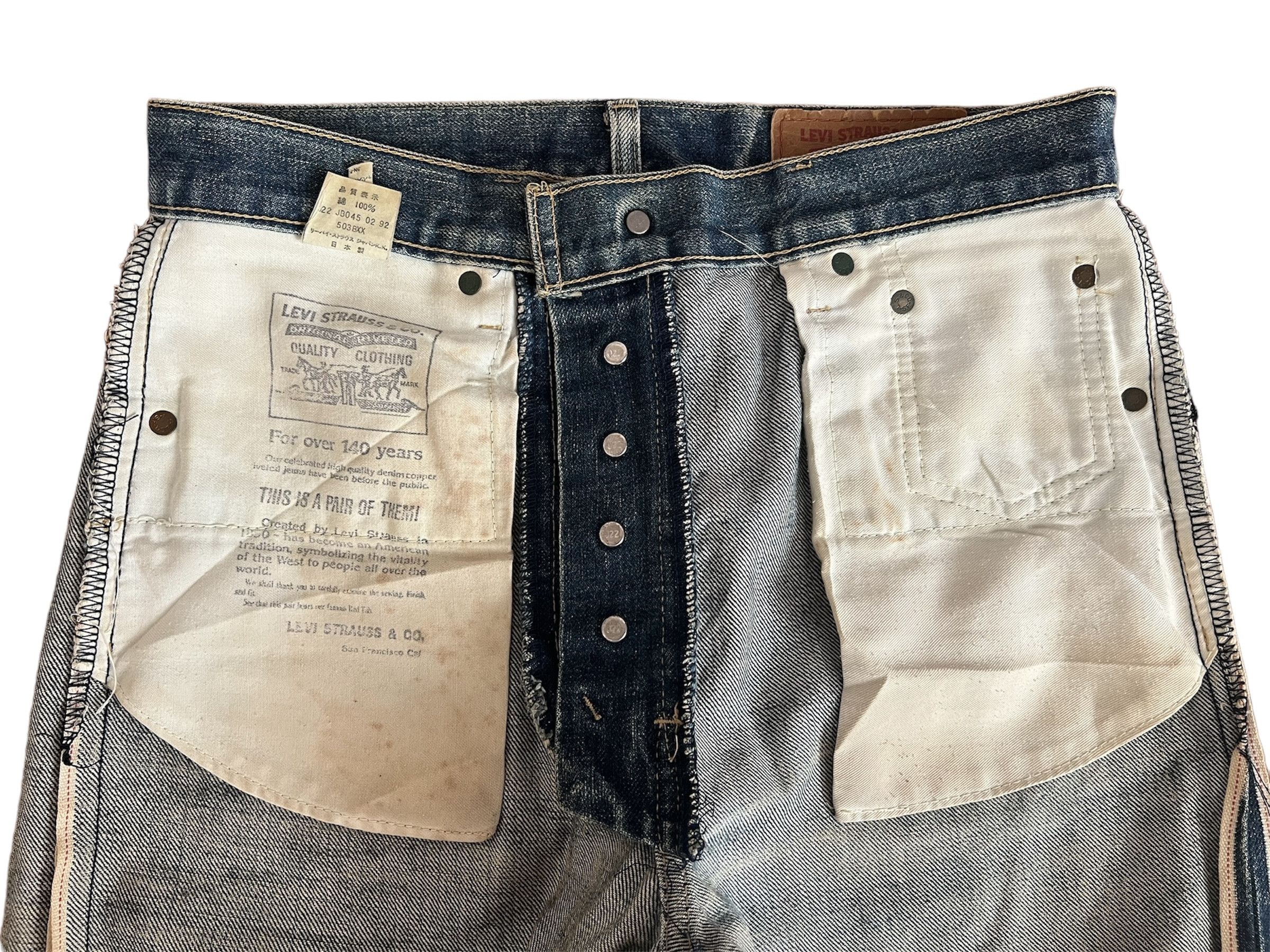 Levi's Rare Levi’s 503BXX Big E Redline W30 L34 Denim Distressed Size US 30 / EU 46 - 10 Thumbnail