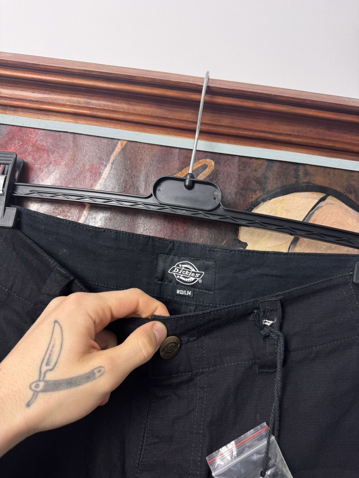 Dickies Dickies Cargo Pant Workwear Hype Black Skate Streetwear Size US 32 / EU 48 - 3 Thumbnail