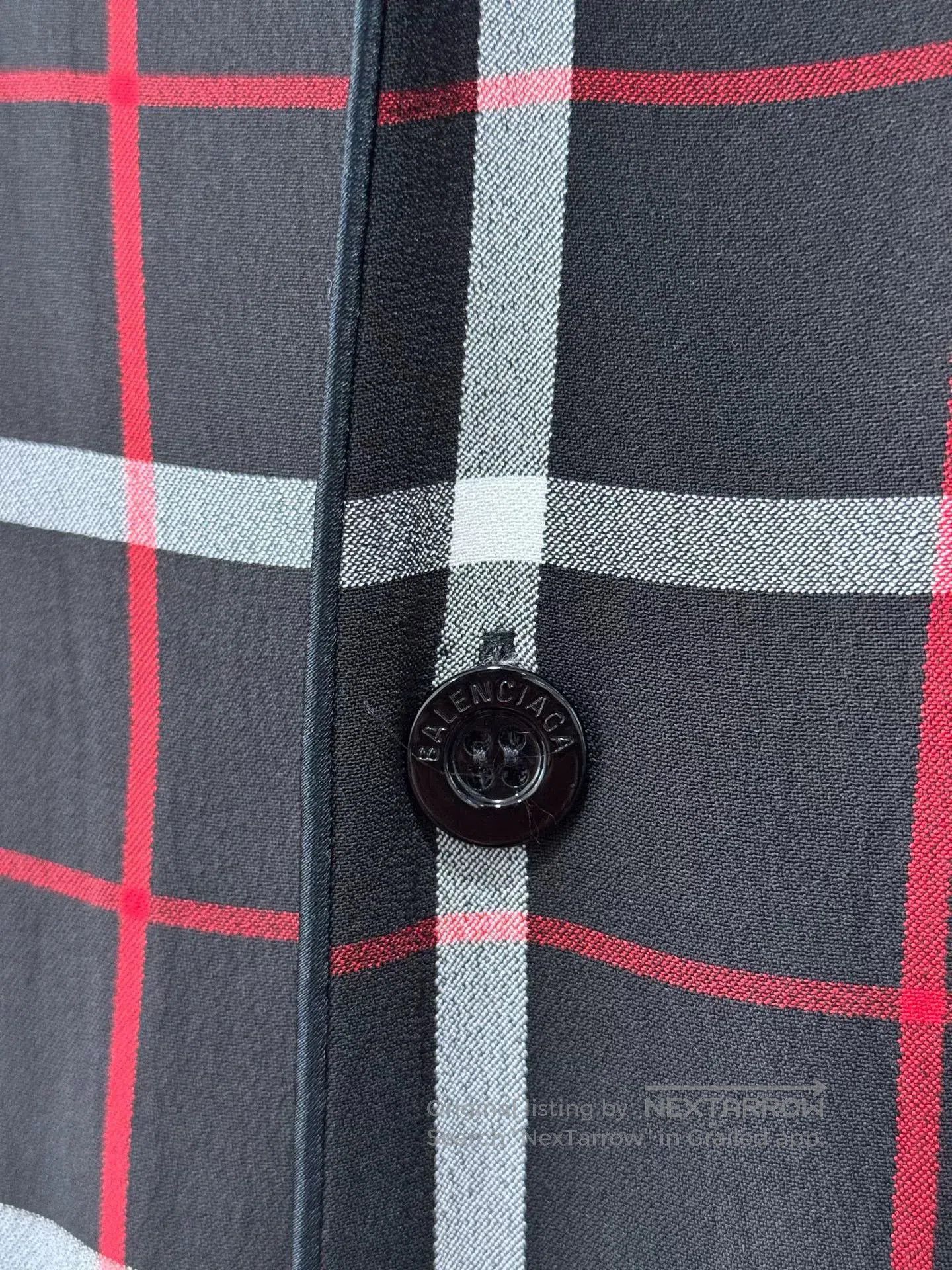 Balenciaga Balenciaga BB Embroidered Check Long Sleeve Shirt. Size US S / EU 44-46 / 1 - 5 Thumbnail