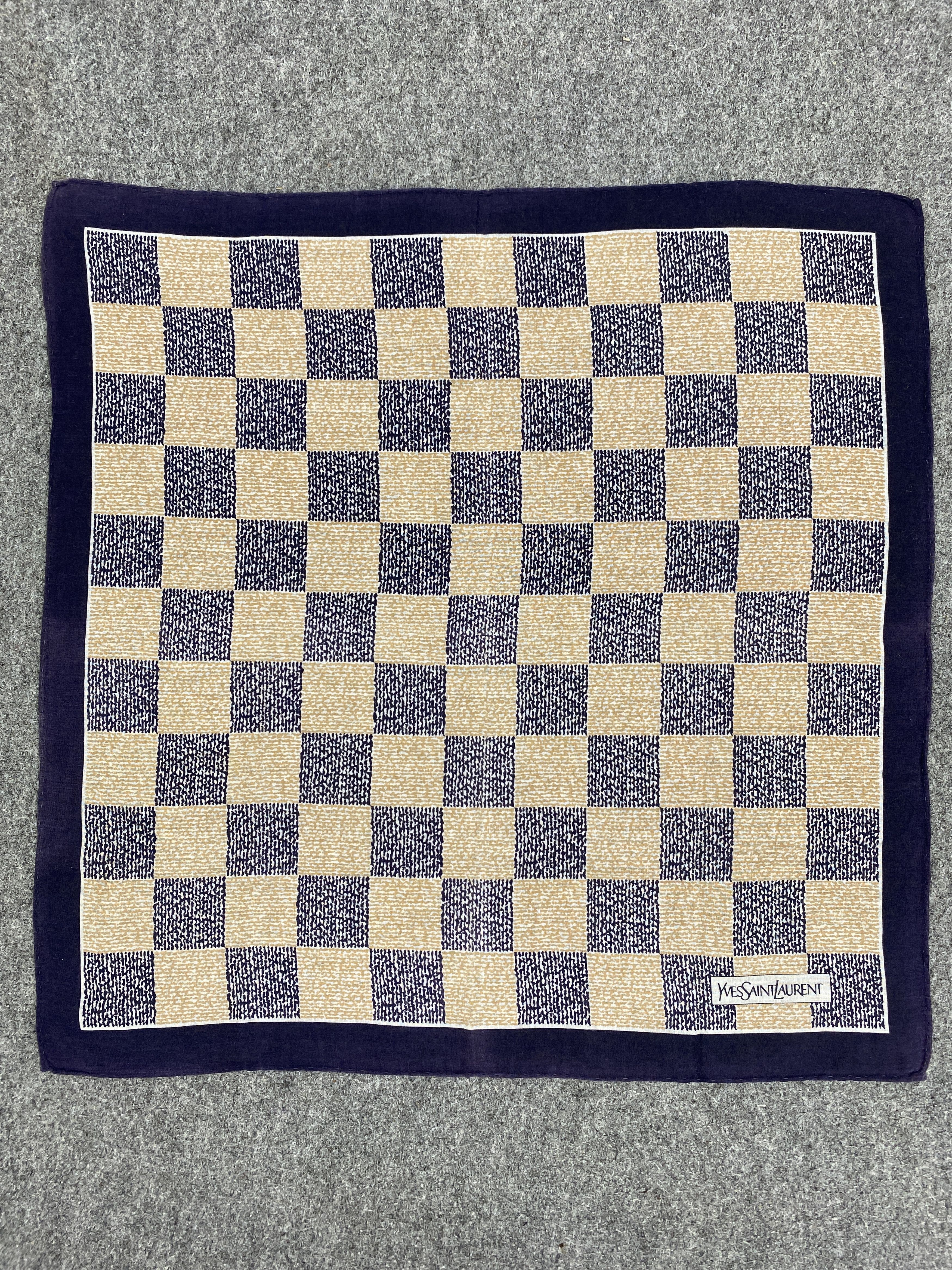Vintage Yves Saint Laurent Handkerchief / Neckerchief HKC0494 Size ONE SIZE - 4 Thumbnail