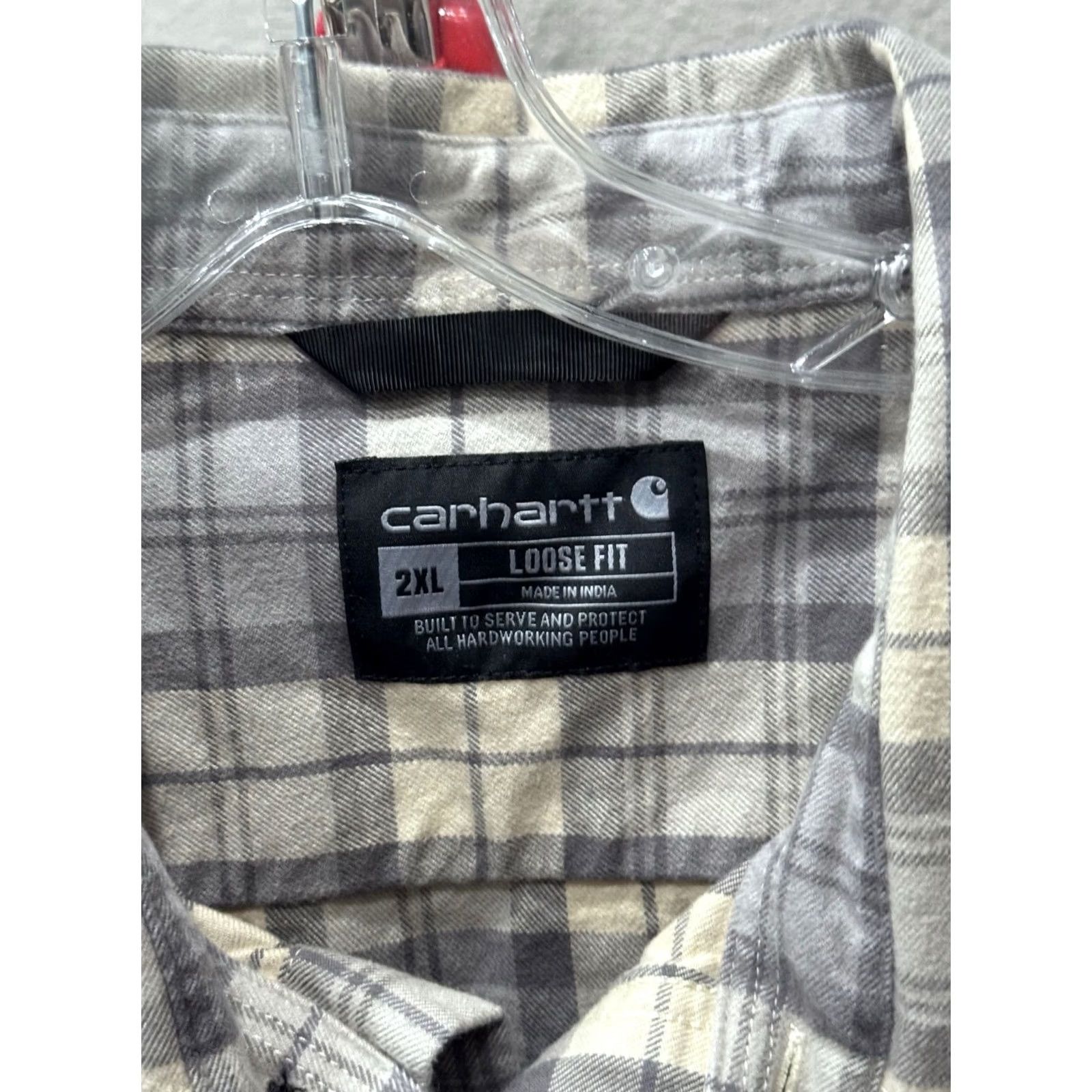 Carhartt Carhartt Shirt Thick Ctn plaid Flanel LONG SLEEVE 2XL XL Multicolor Mens XS XL 20 x 37/38 Size US XXL / EU 58 / 5 - 7 Thumbnail