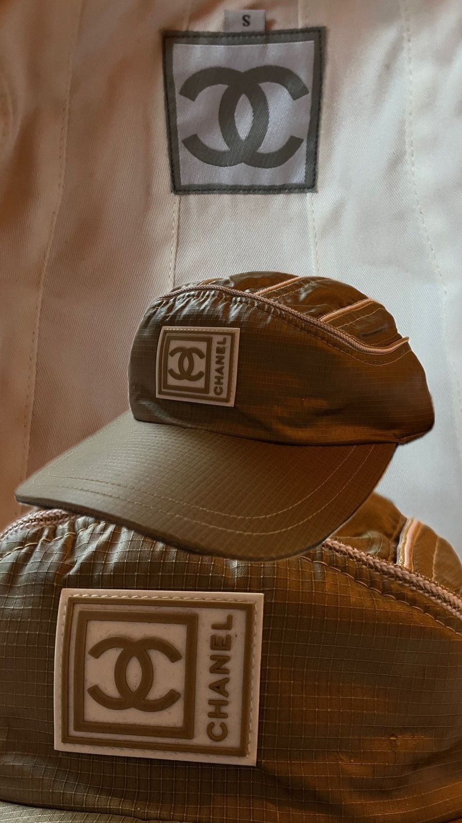 image of Vintage Chanel 5 Panel - 1999 Collection in Gold, Men's