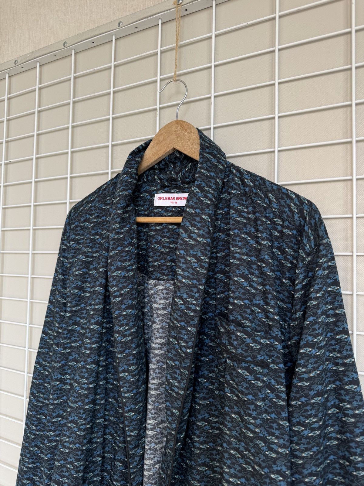 Orlebar Brown Orlebar Brown Lightweight Robe Mens Size M Geometric Print Size US M / EU 48-50 / 2 - 4 Thumbnail