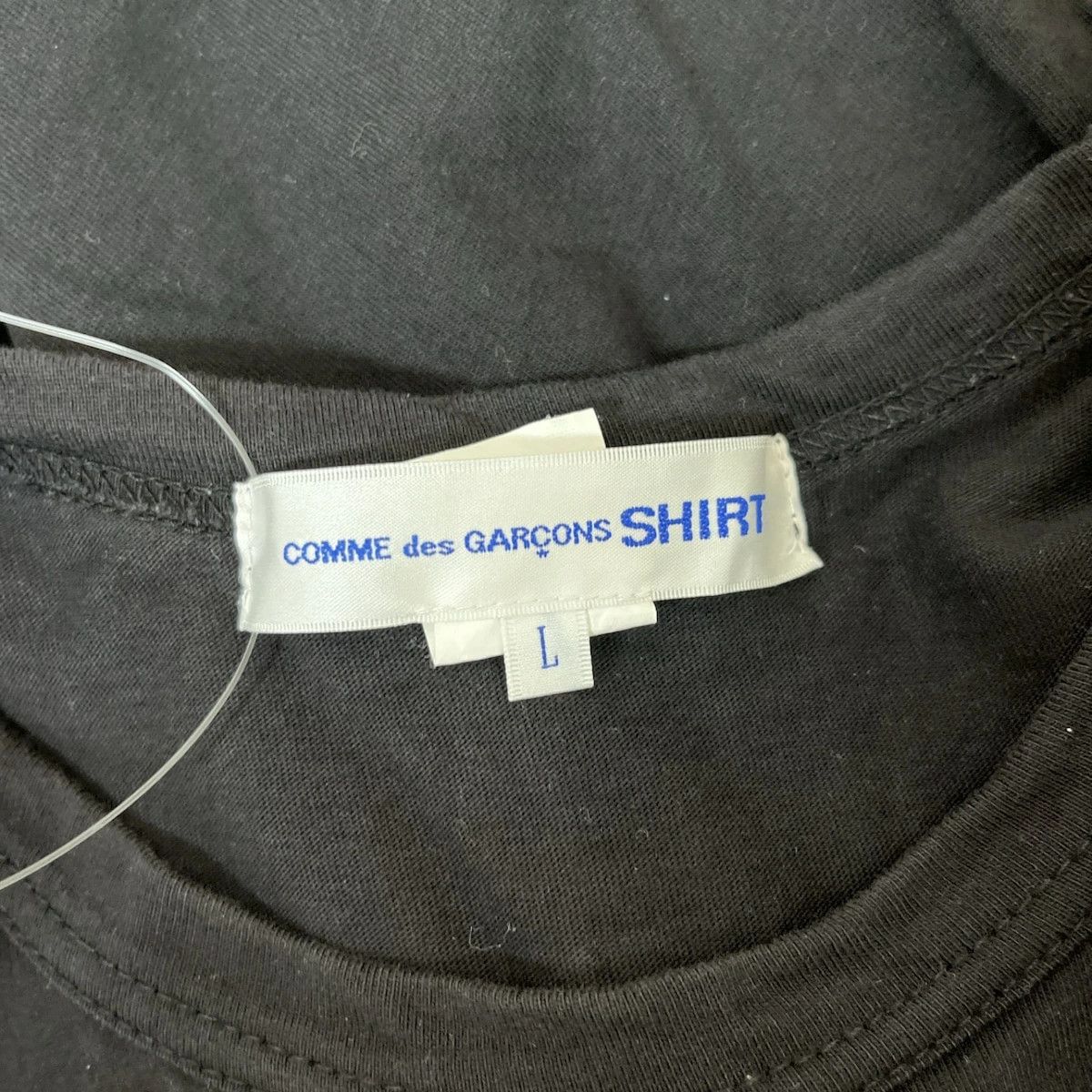 Comme des Garcons SHIRT T-Shirts Short Sleeve Cotton Crew Neck Plain Black Size US L / EU 52-54 / 3 - 4 Thumbnail