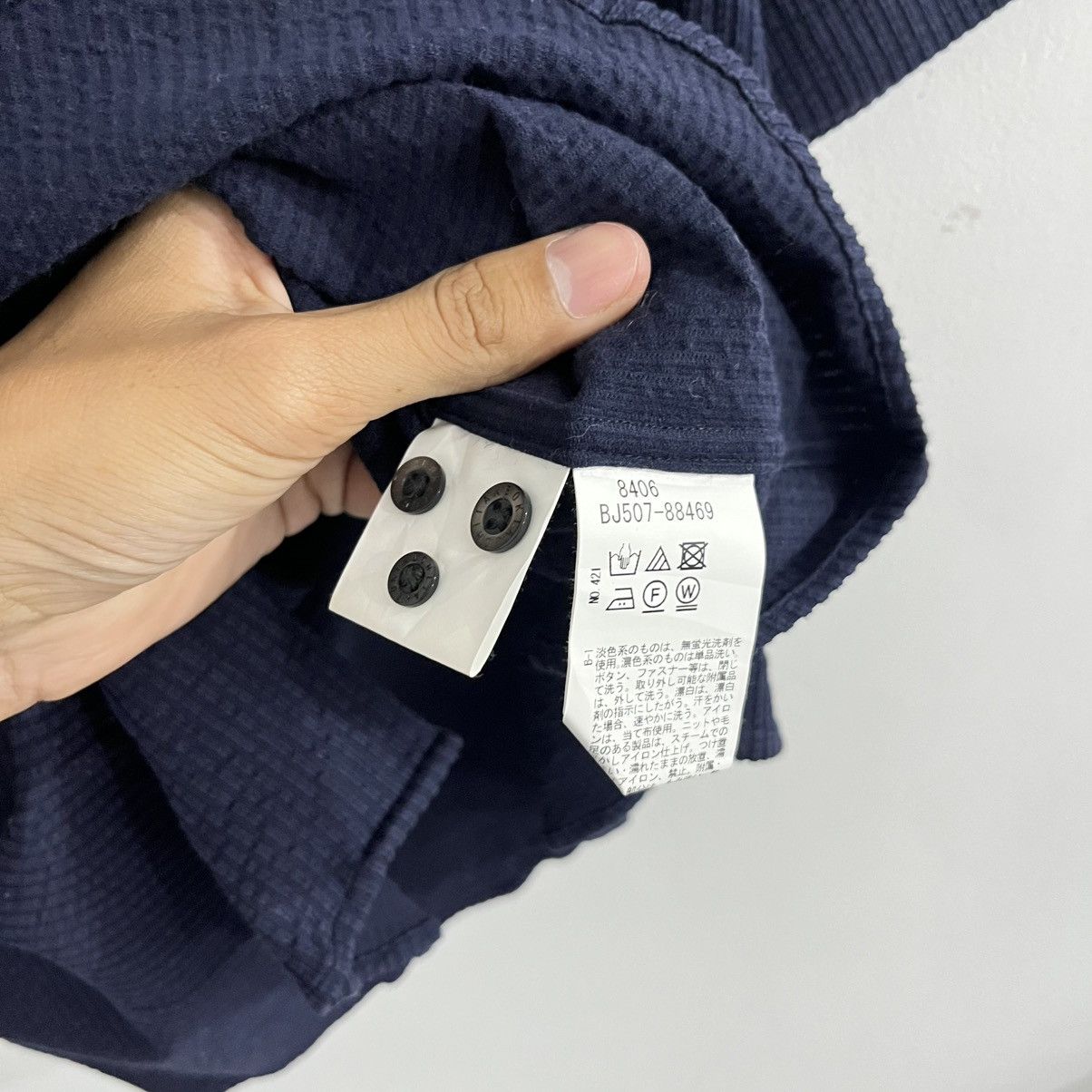 Takeo Kikuchi Takeo Kikuchi Japan Designer Textured Shirt Darknavy Size US M / EU 48-50 / 2 - 5 Thumbnail