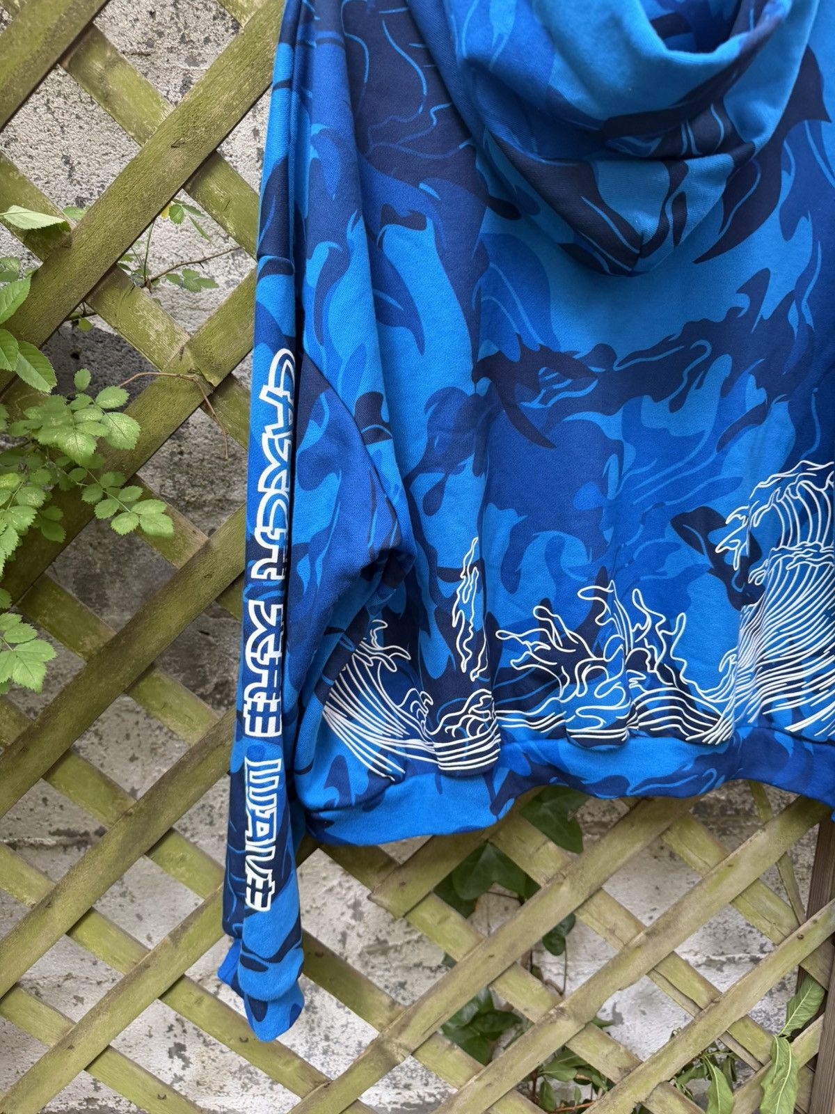 Other Zushi Blue Waves Camo Zip Up Hoodie Size US L / EU 52-54 / 3 - 4 Thumbnail