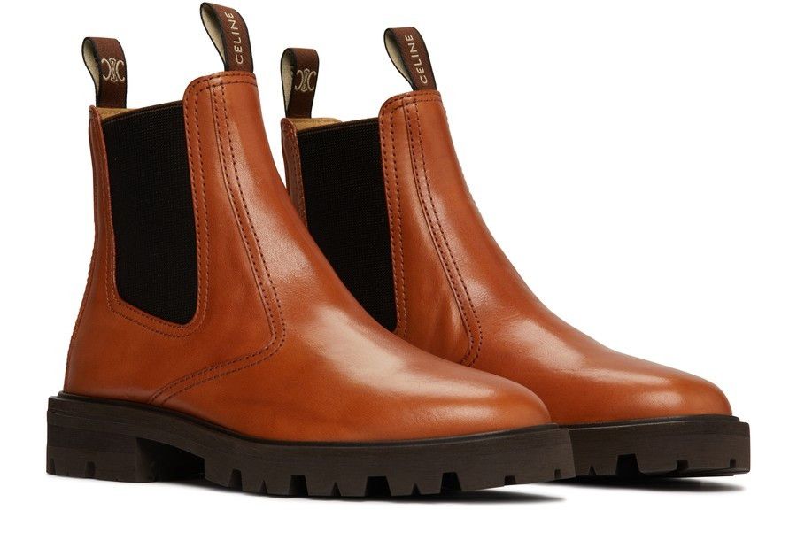 Celine o1bcso1str0924 Margaret Chelsea Boot in Calfskin in Honey Size US 7.5 / IT 37.5 - 2 Thumbnail
