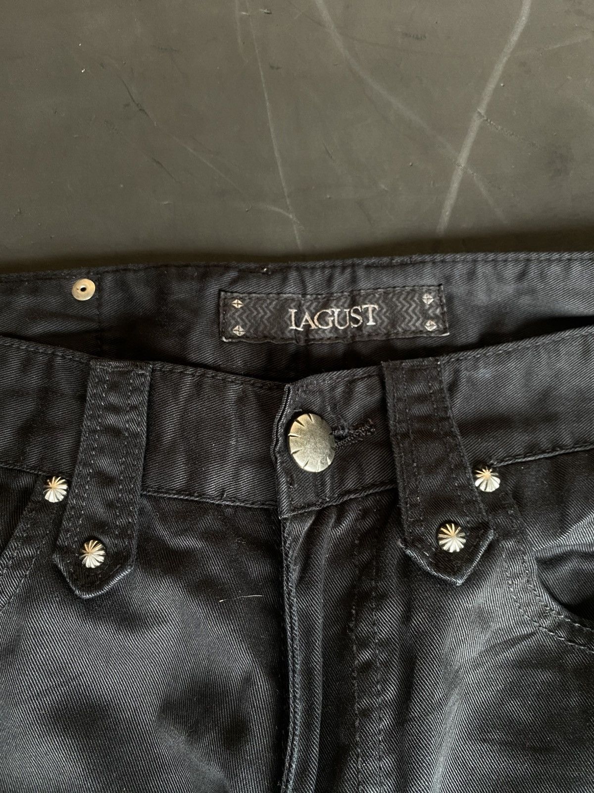 If Six Was Nine 💸BINDINGOFFER💸Lagust Flared Black Pants Size US 31 - 8 Thumbnail
