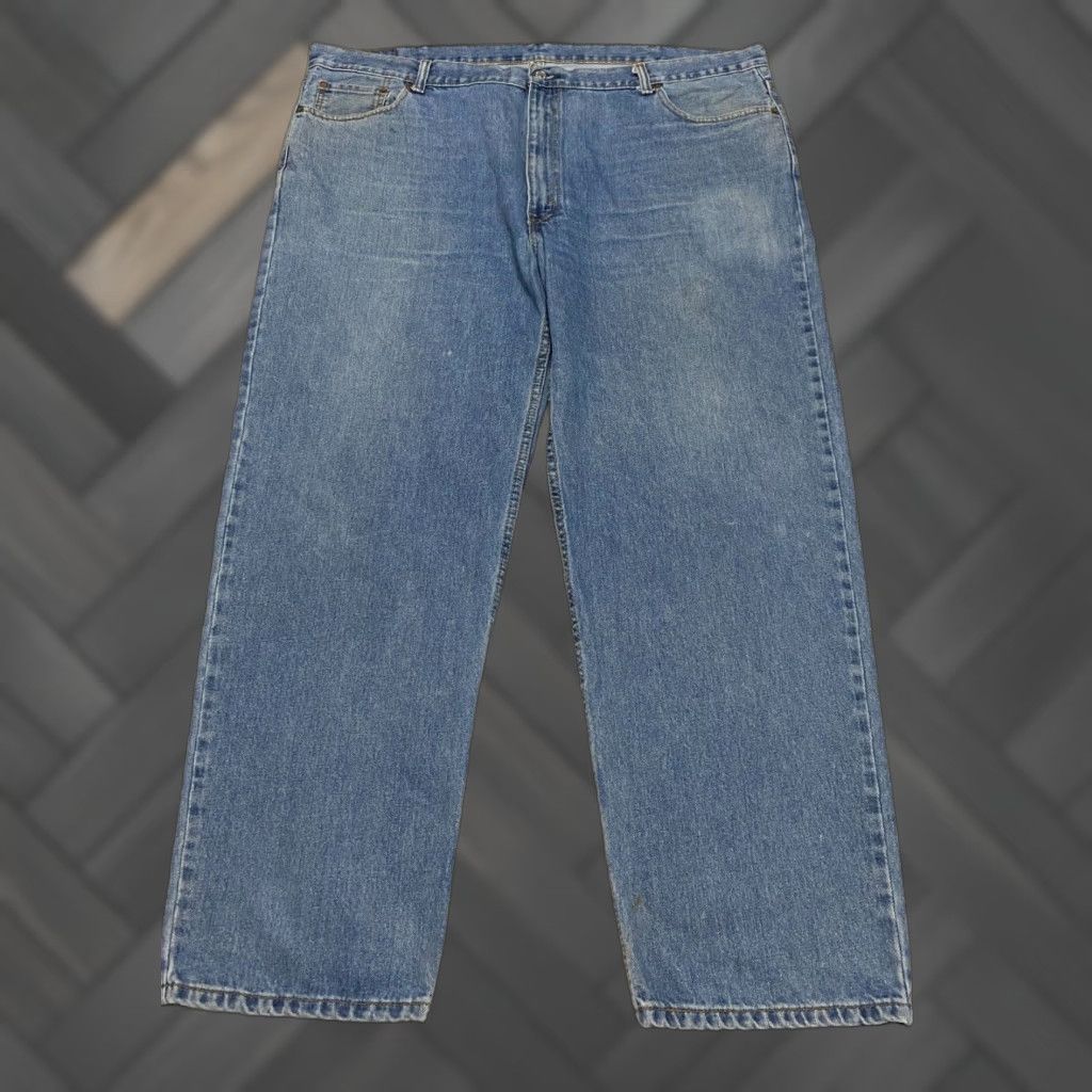 Levi's VINTAGE Levi's 550 Relaxed Fit Jeans 48×32 Blue Denim Pants Baggy Mens Jeans 5-Pocket Design Straight Size US 32 / EU 48 - 1 Thumbnail