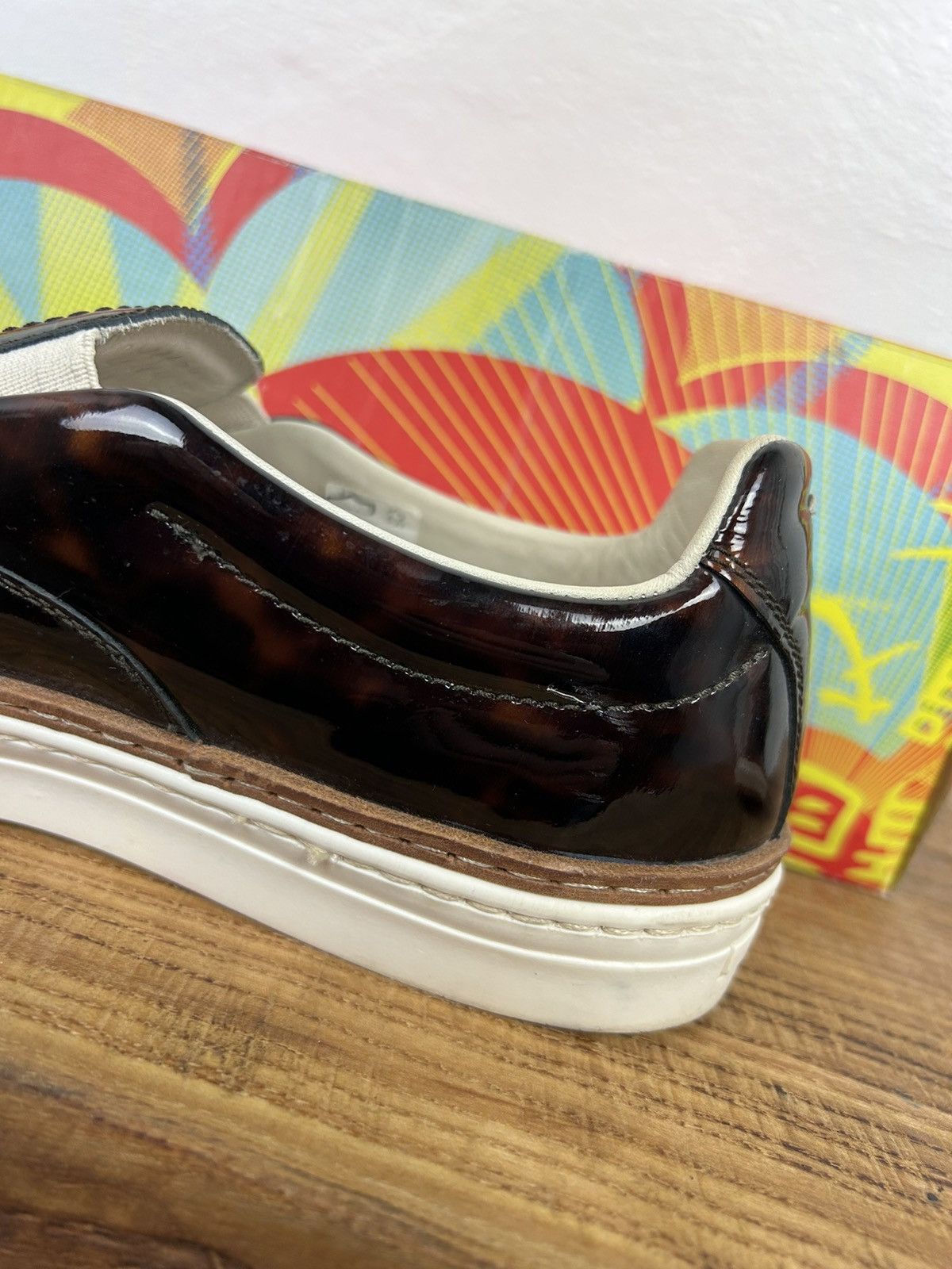 Maison Margiela MM22 Artisanal Maison Margiela Leather Print Slip On Low Top Size US 8 / IT 38 - 12 Thumbnail