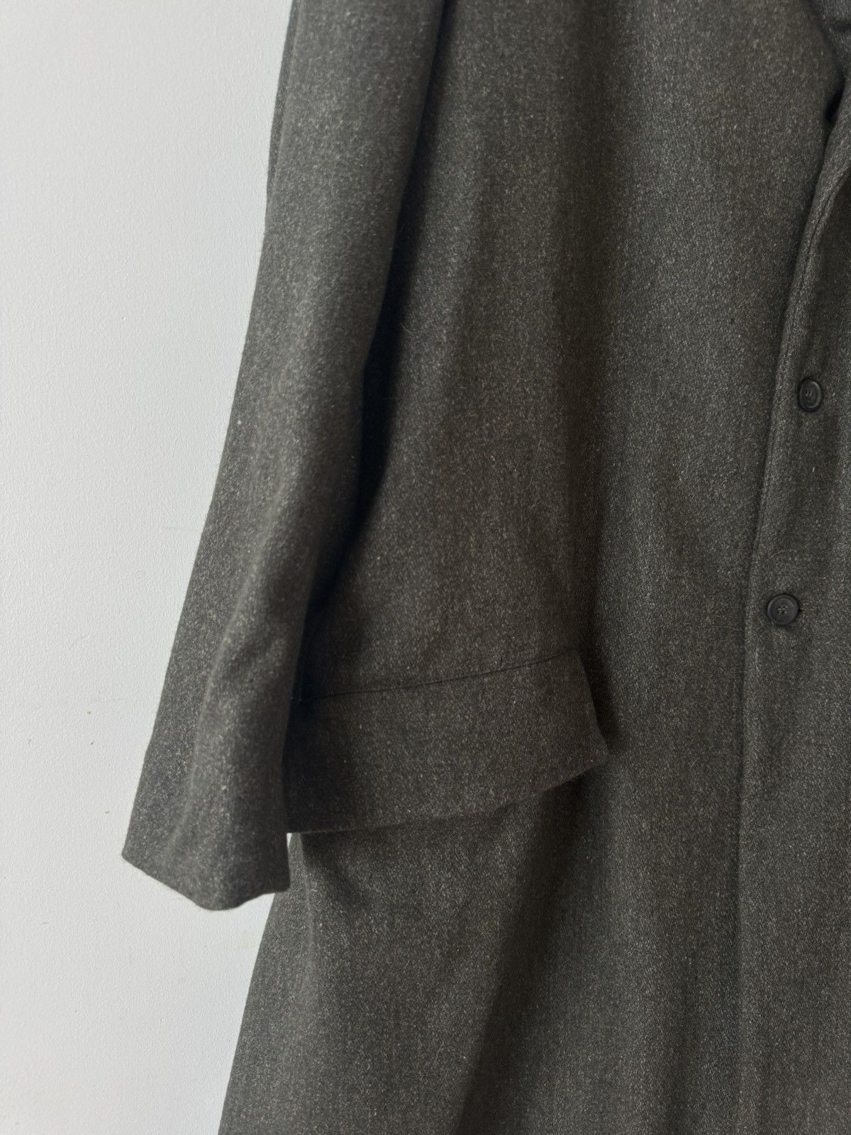 Paul Harnden Shoemakers Moss Green Wool Long Coat Size US M / EU 48-50 / 2 - 4 Thumbnail