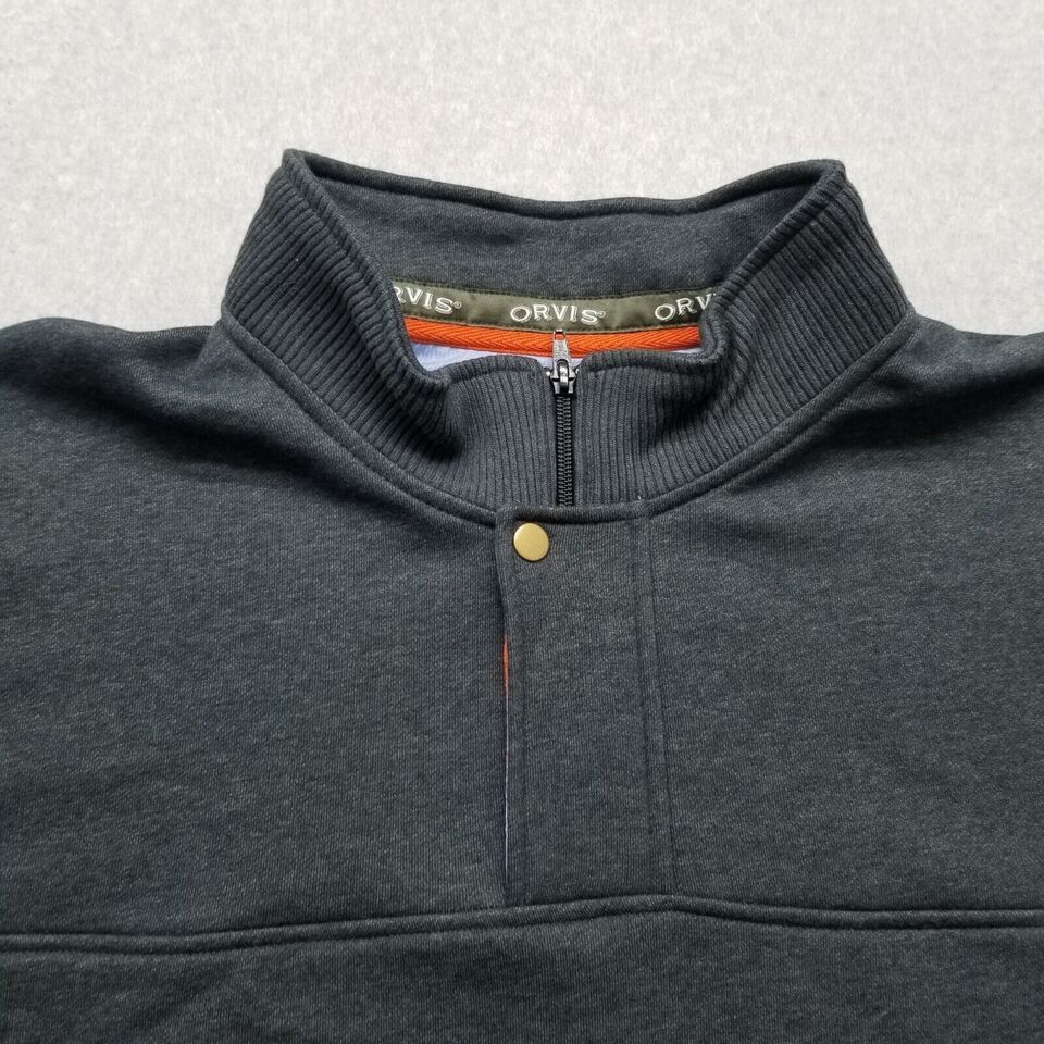 Orvis Orvis Sweater Mens 2XL Long Sleeve Pullover Mock Neck Zip Size US XXL / EU 58 / 5 - 4 Thumbnail